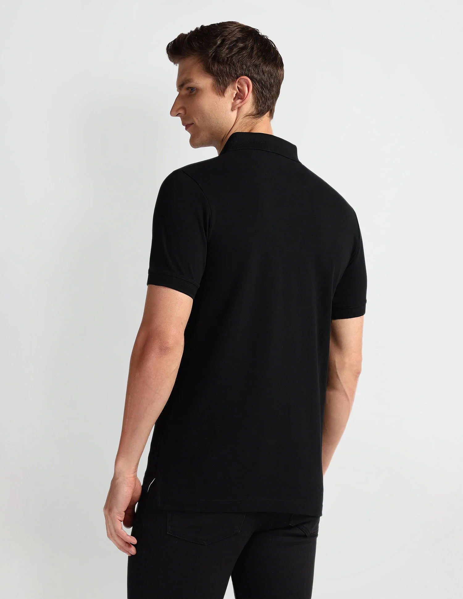 Graphic Print Muscle Fit Polo Shirt - Image 5