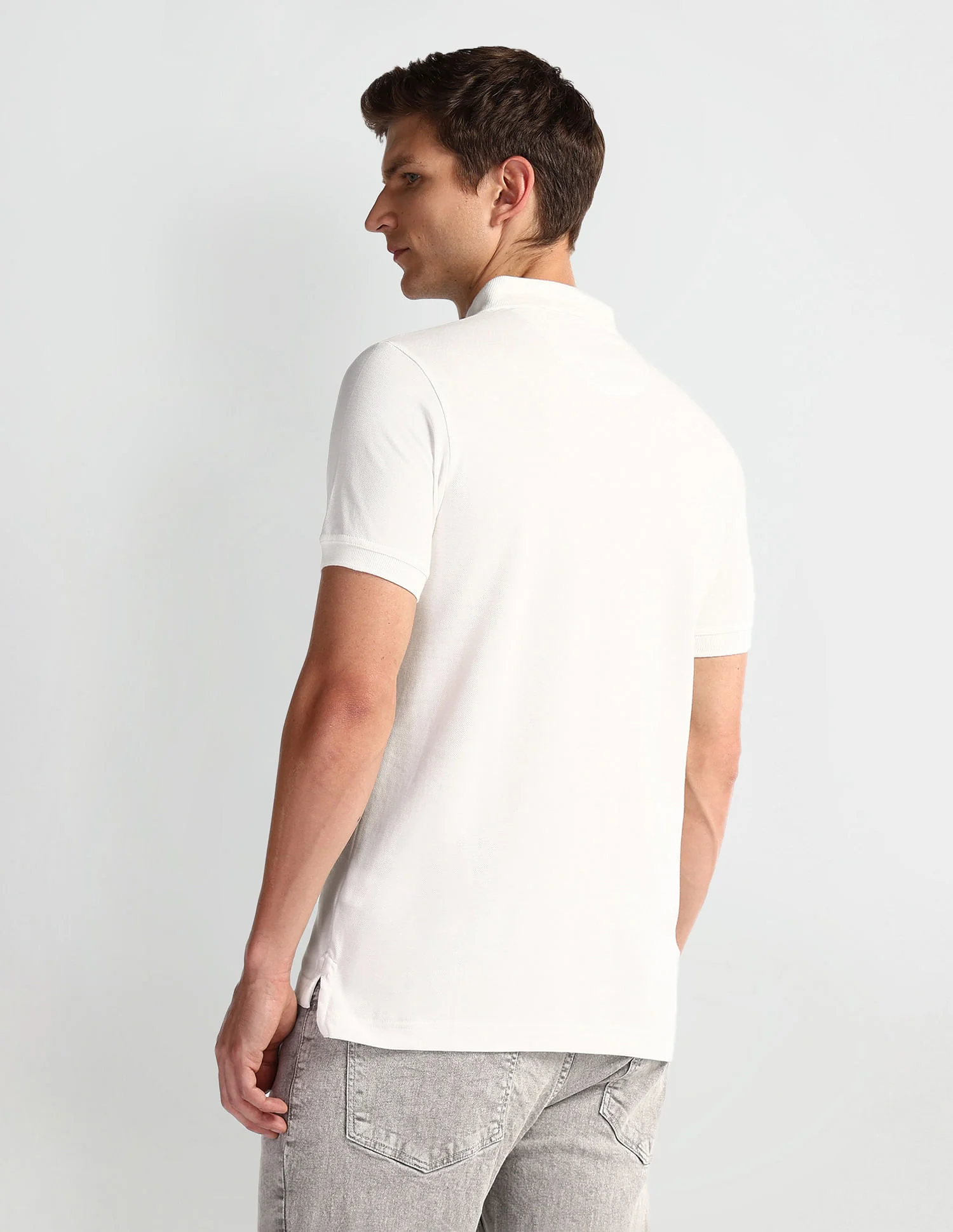 Graphic Print Muscle Fit Polo Shirt - Image 5