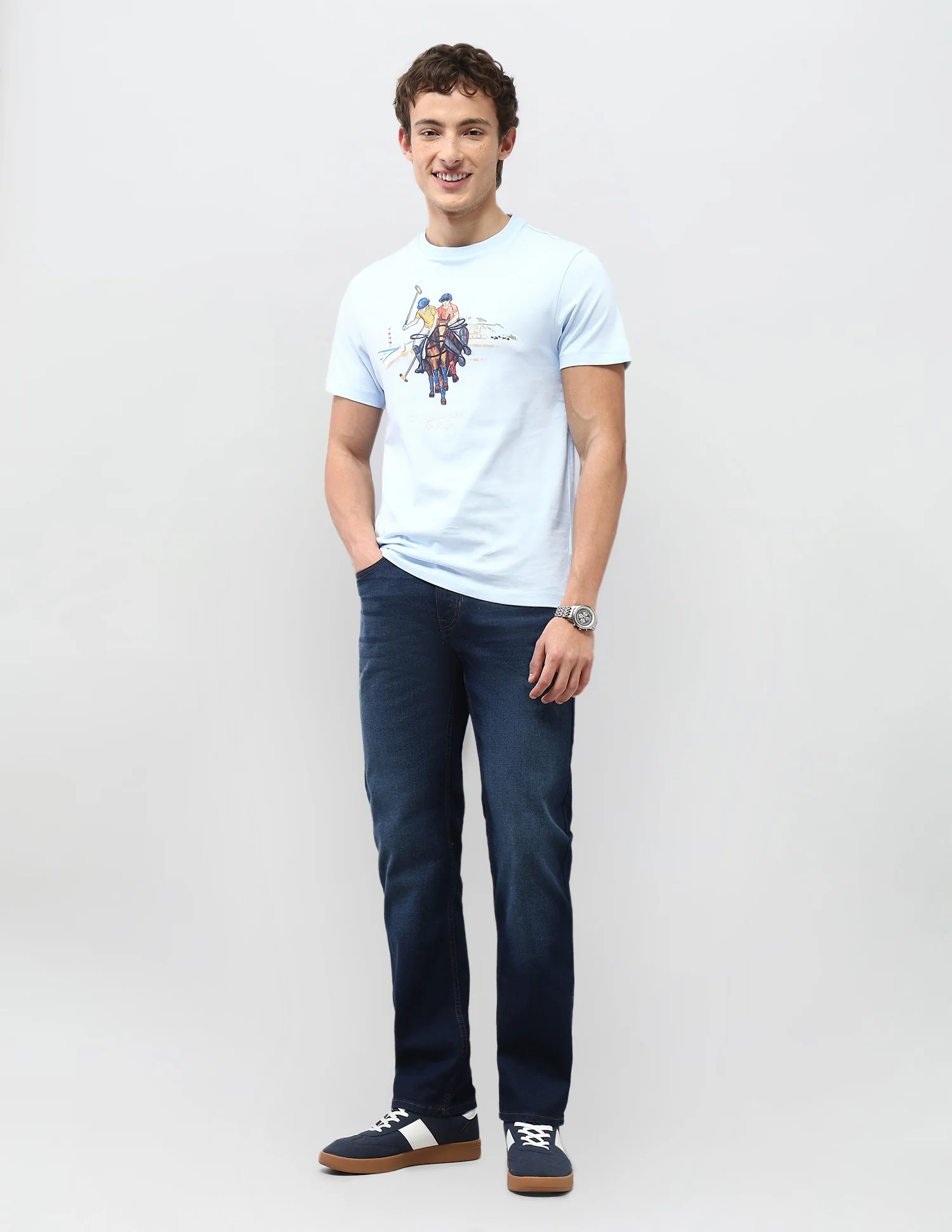 Graphic Printed Motel On The Coast T-Shirt - Image 3