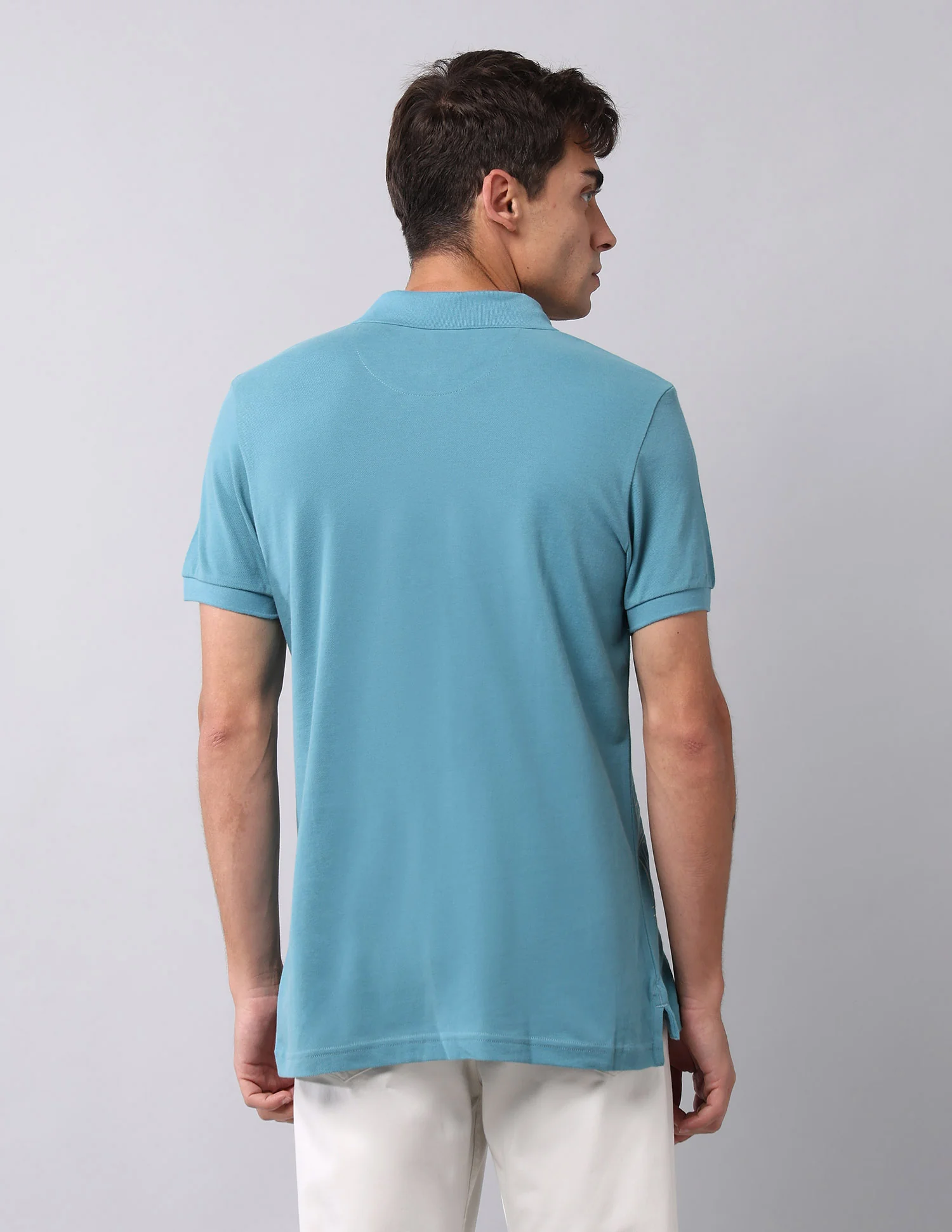 Graphic Printed Muscle Fit Polo Shirt - Image 5