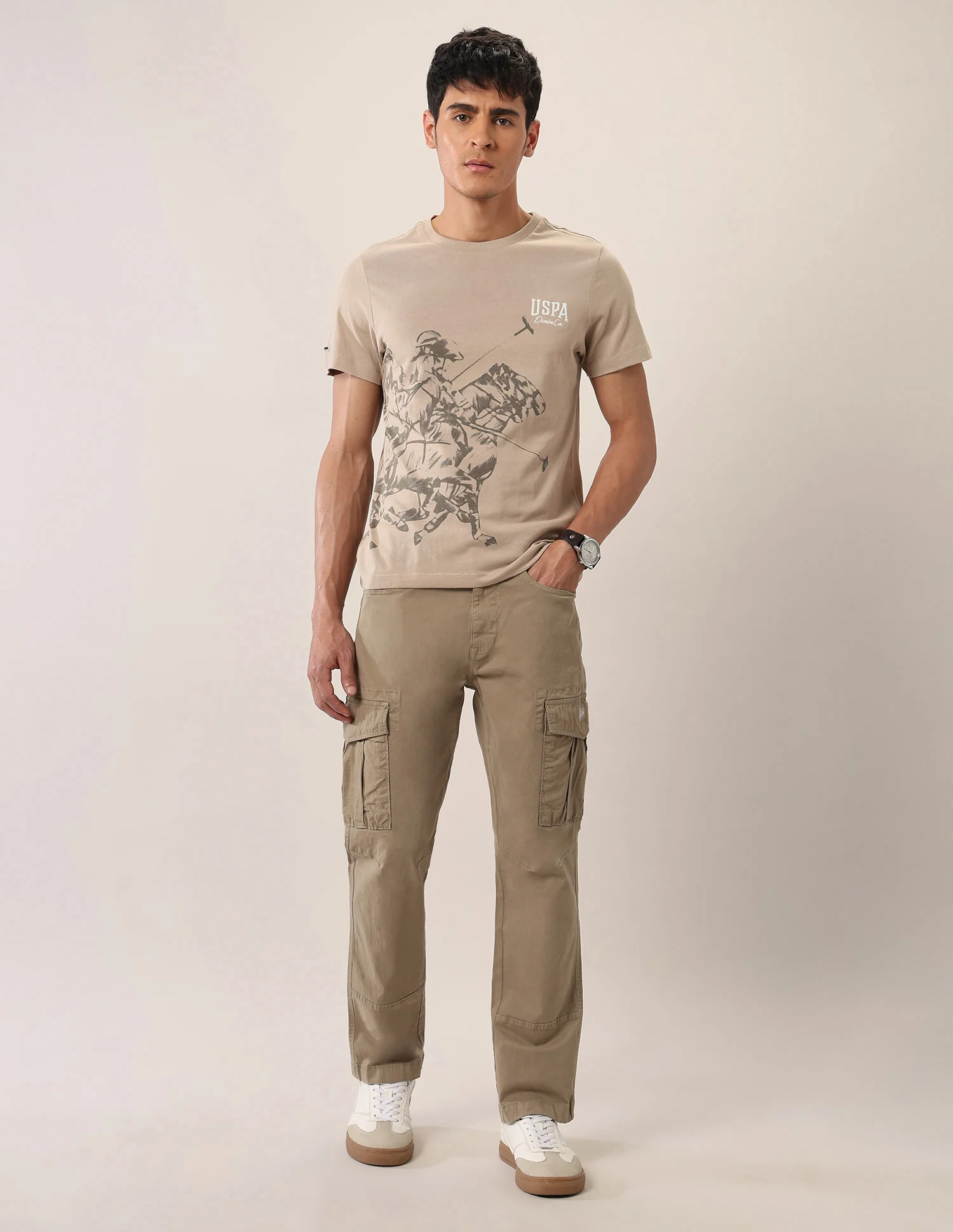 Graphic Printed Muscle Fit T-Shirt - Image 3