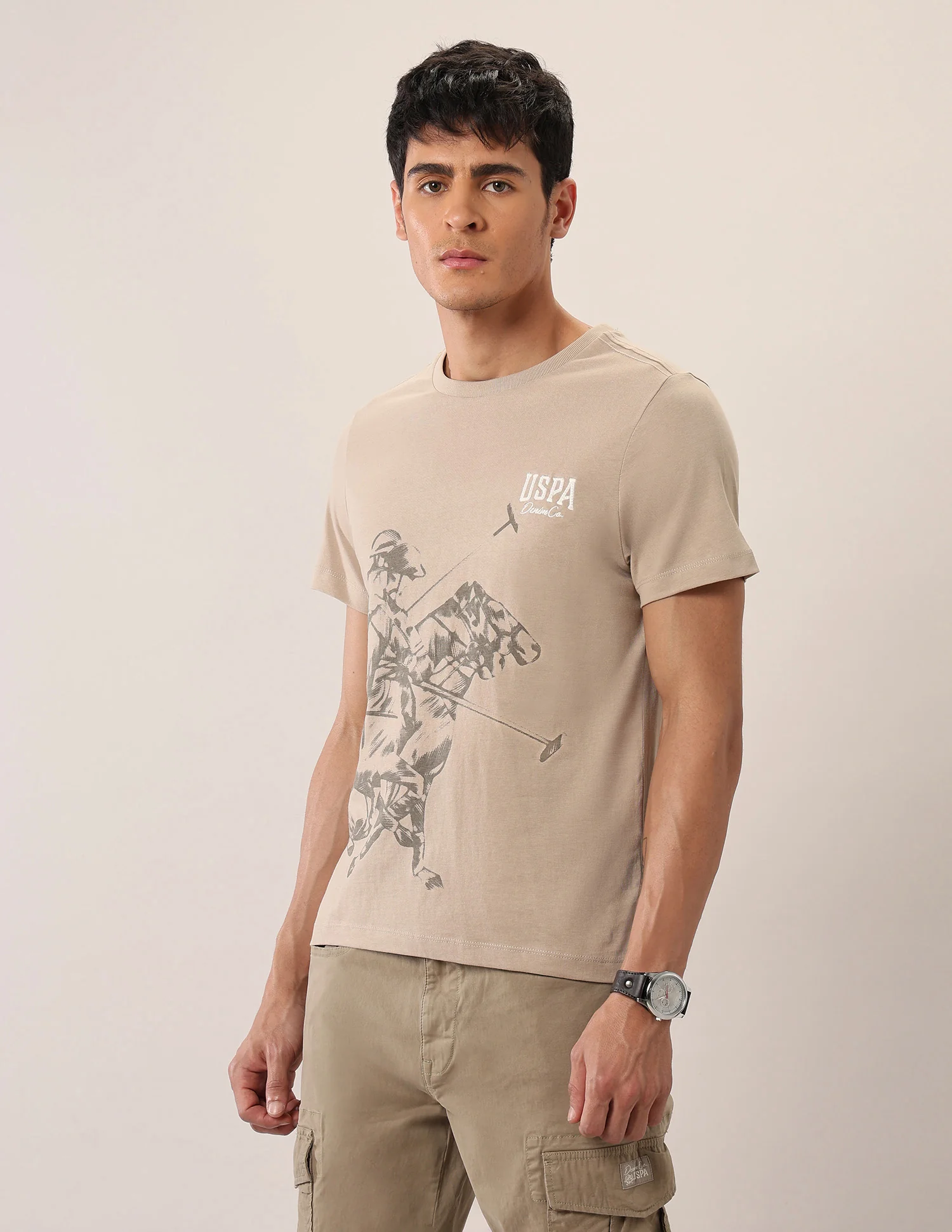 Graphic Printed Muscle Fit T-Shirt - Image 4