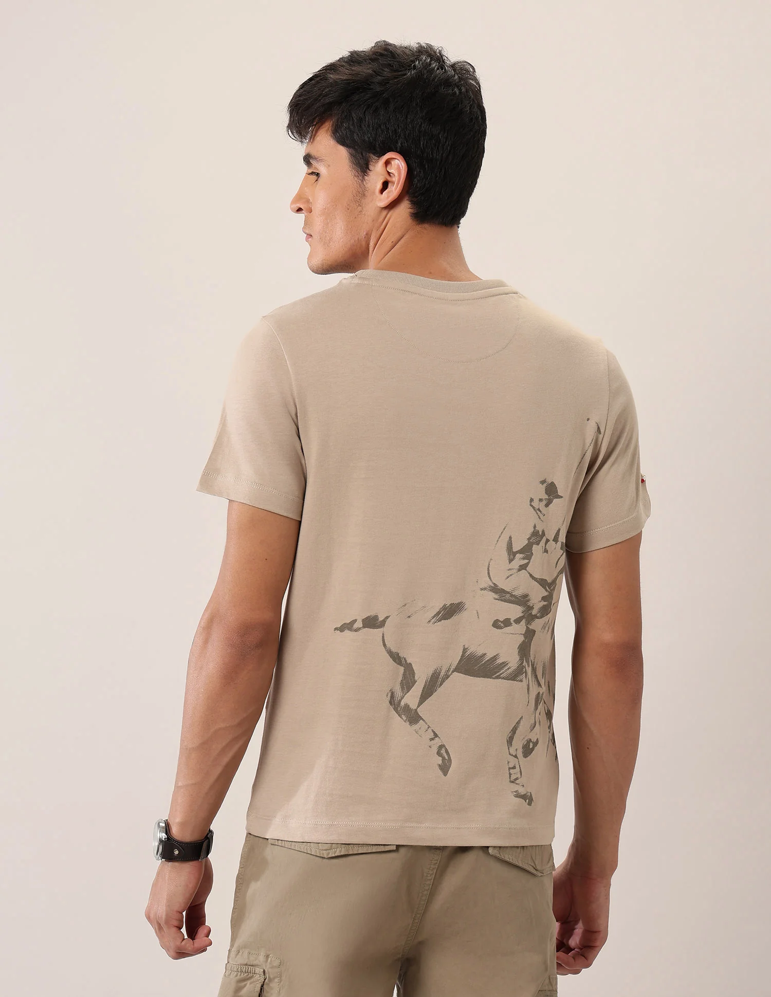 Graphic Printed Muscle Fit T-Shirt - Image 5