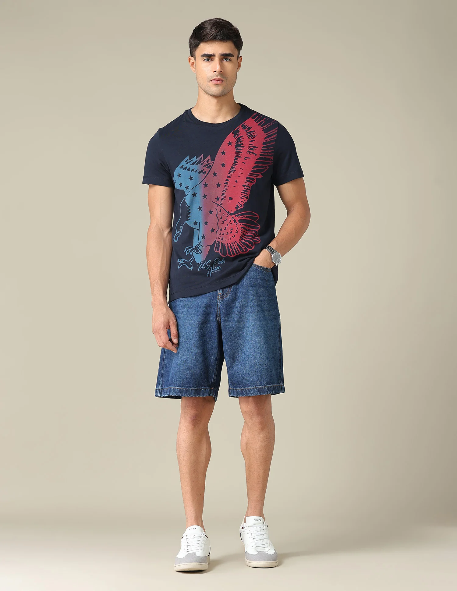 Graphic Printed Muscle Fit T-Shirt - Image 3