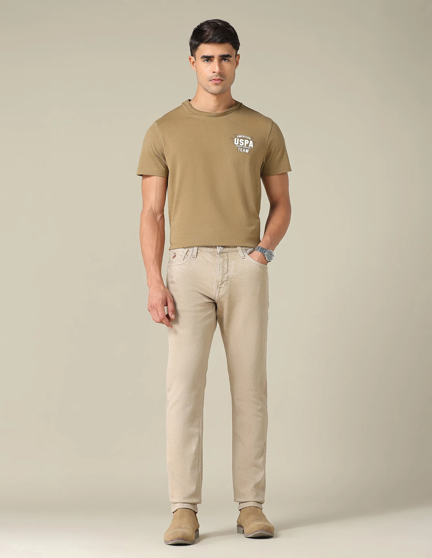 Graphic Printed Muscle Fit T-Shirt - Image 3