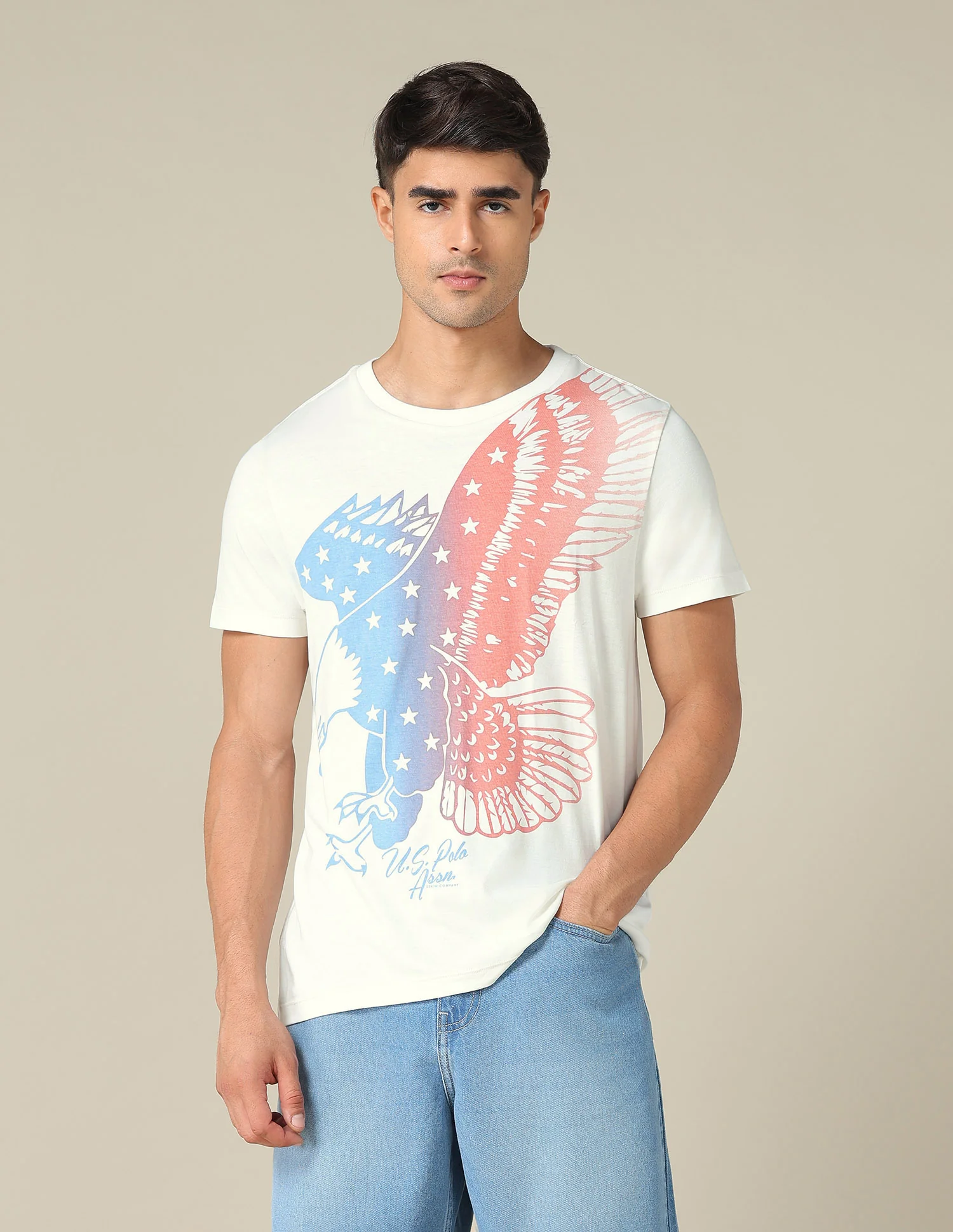 Graphic Printed Muscle Fit T-Shirt - Image 6