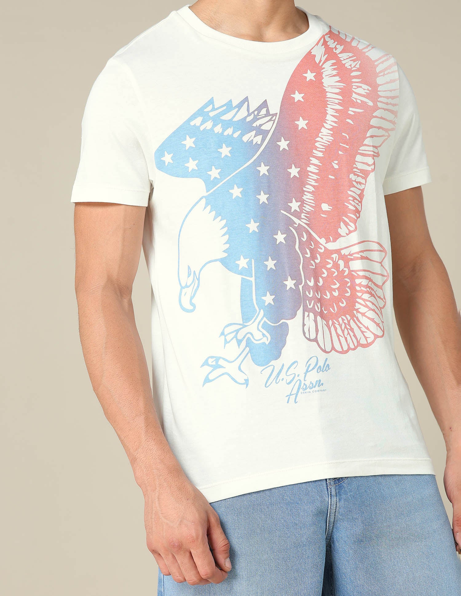 Graphic Printed Muscle Fit T-Shirt - Image 7