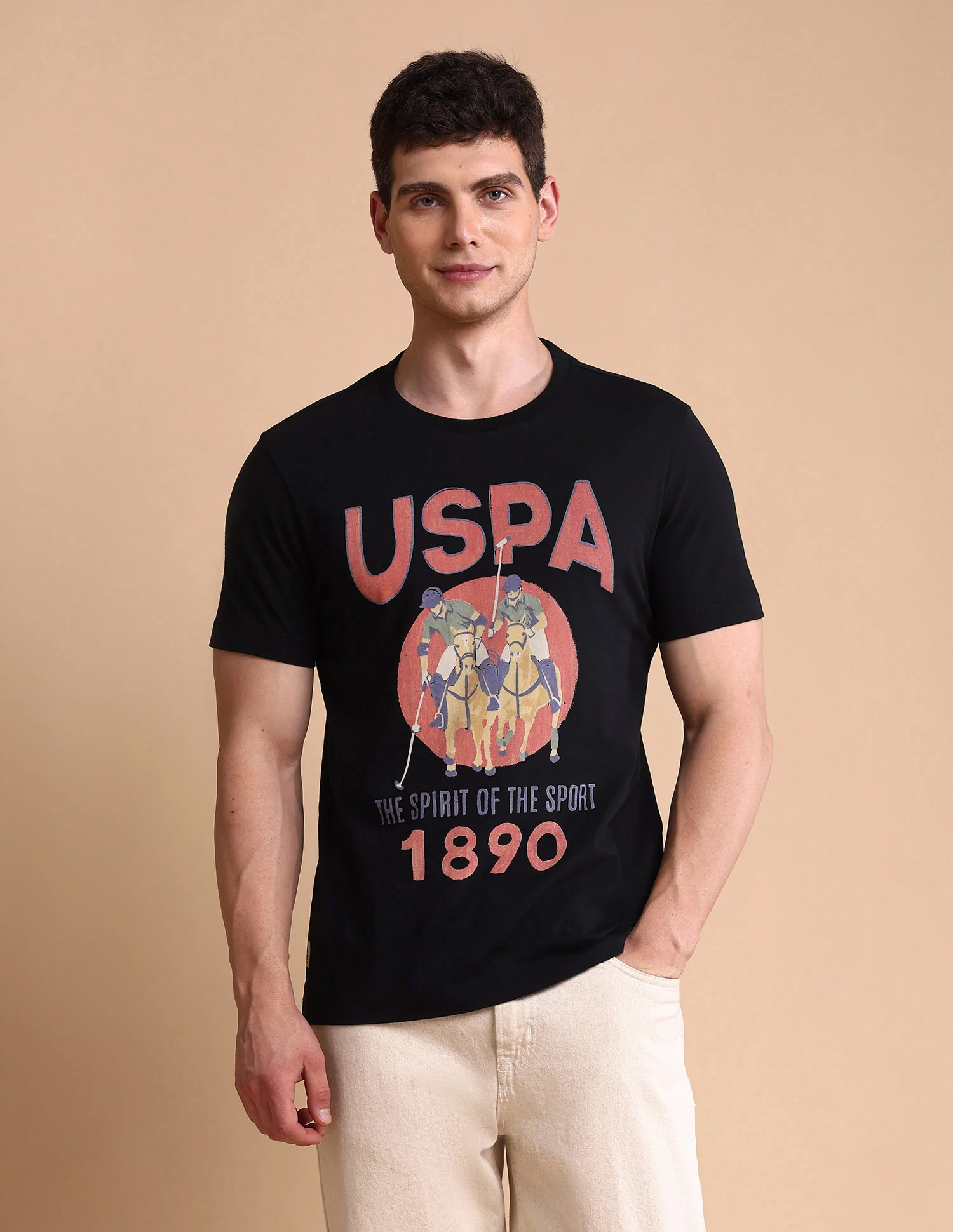 Graphic Printed Muscle Fit T-Shirt - Image 6