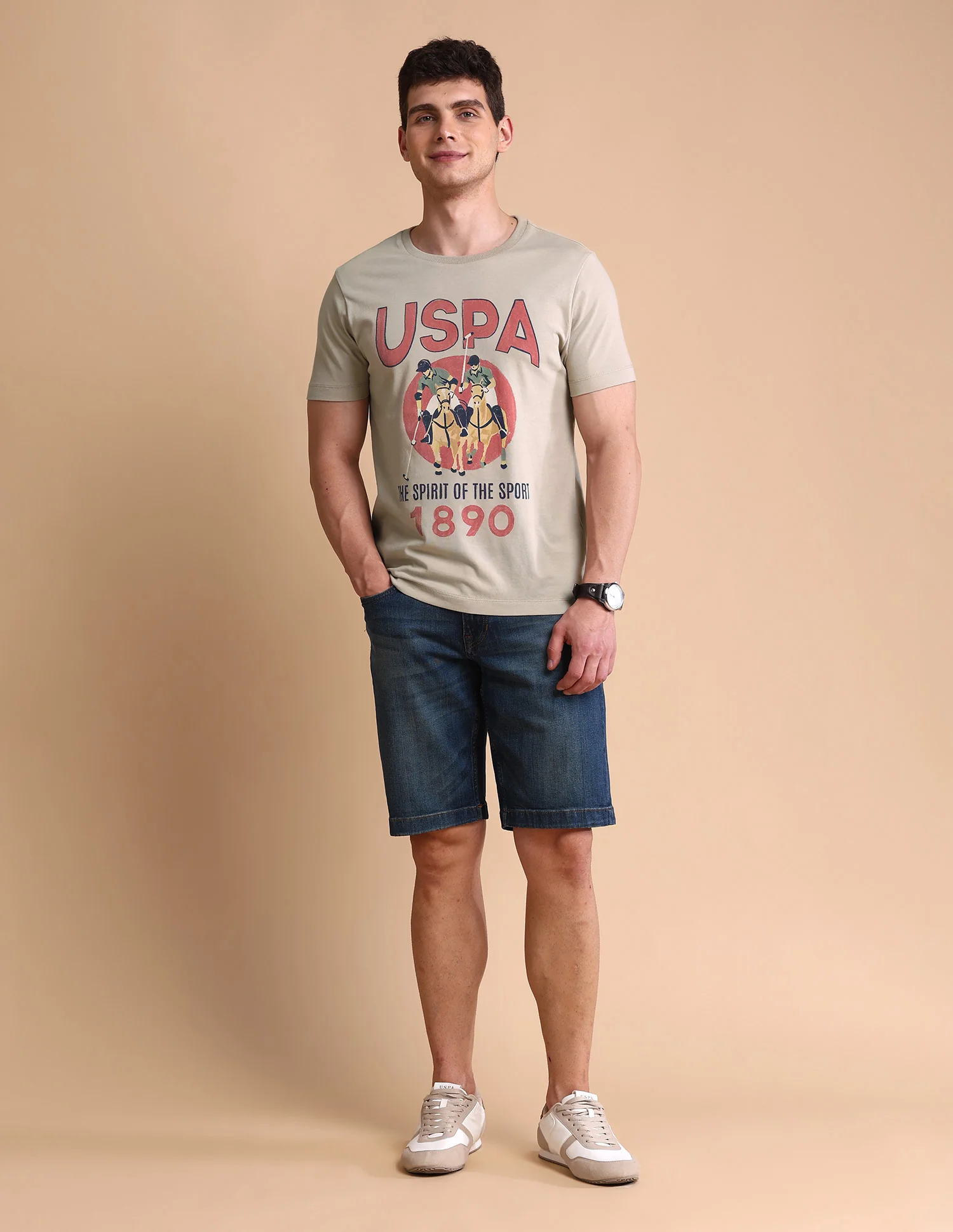 Graphic Printed Muscle Fit T-Shirt - Image 3