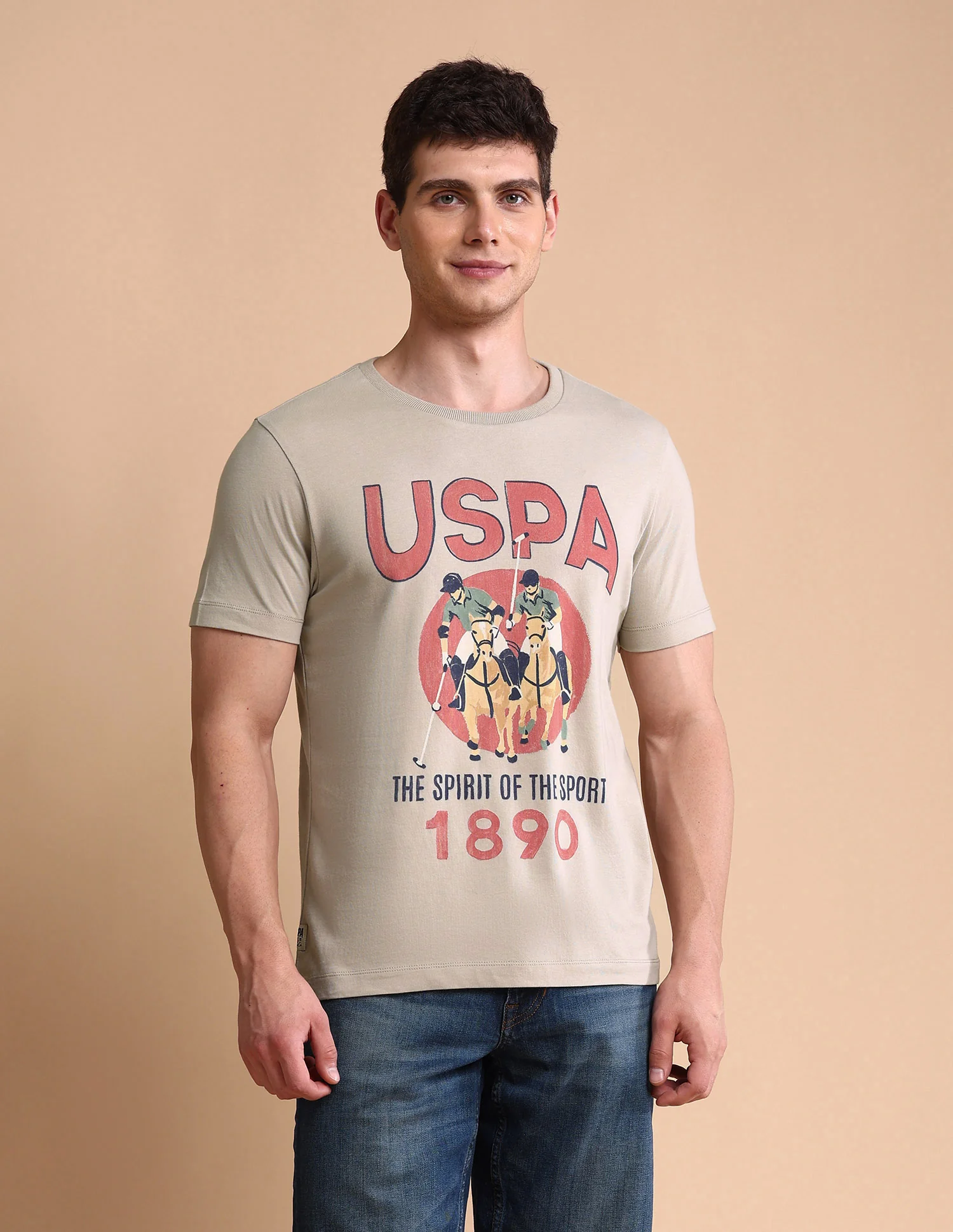 Graphic Printed Muscle Fit T-Shirt - Image 6