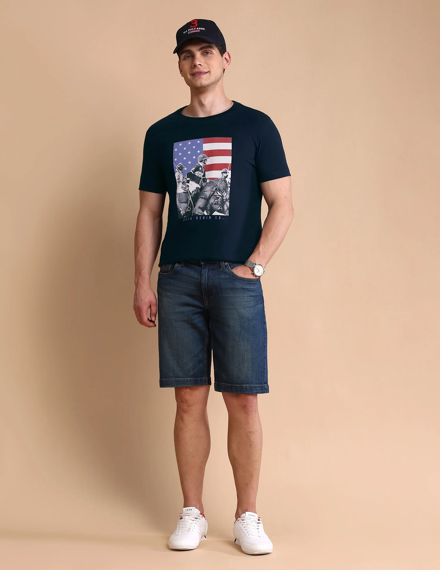 Graphic Printed Muscle Fit T-Shirt - Image 3