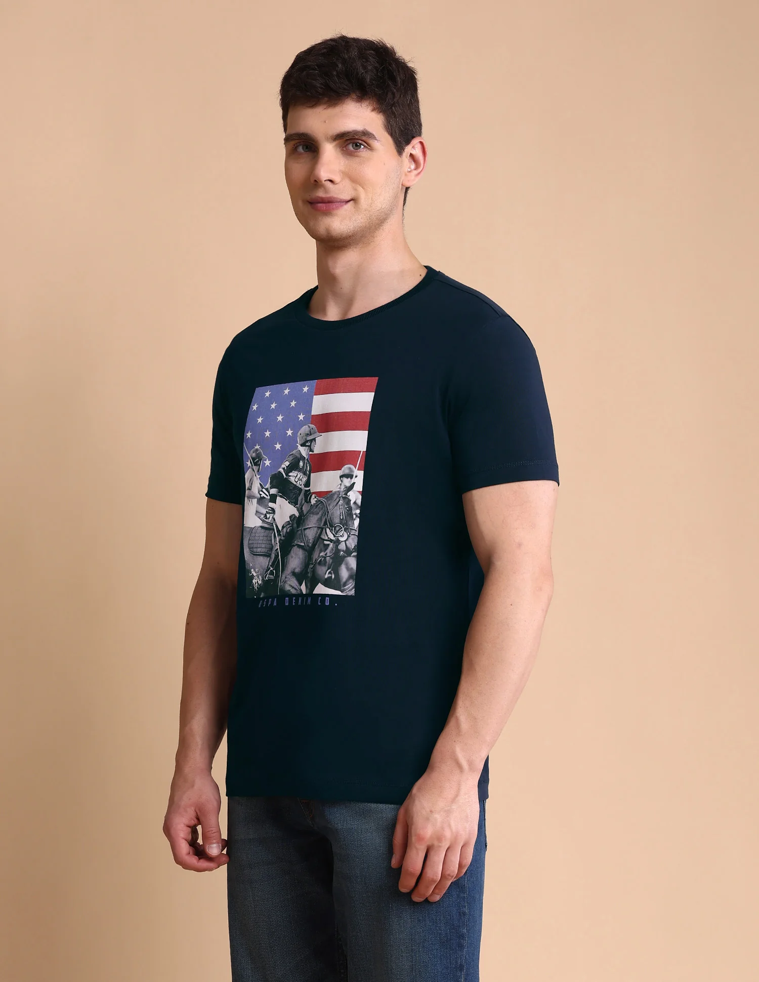 Graphic Printed Muscle Fit T-Shirt - Image 4