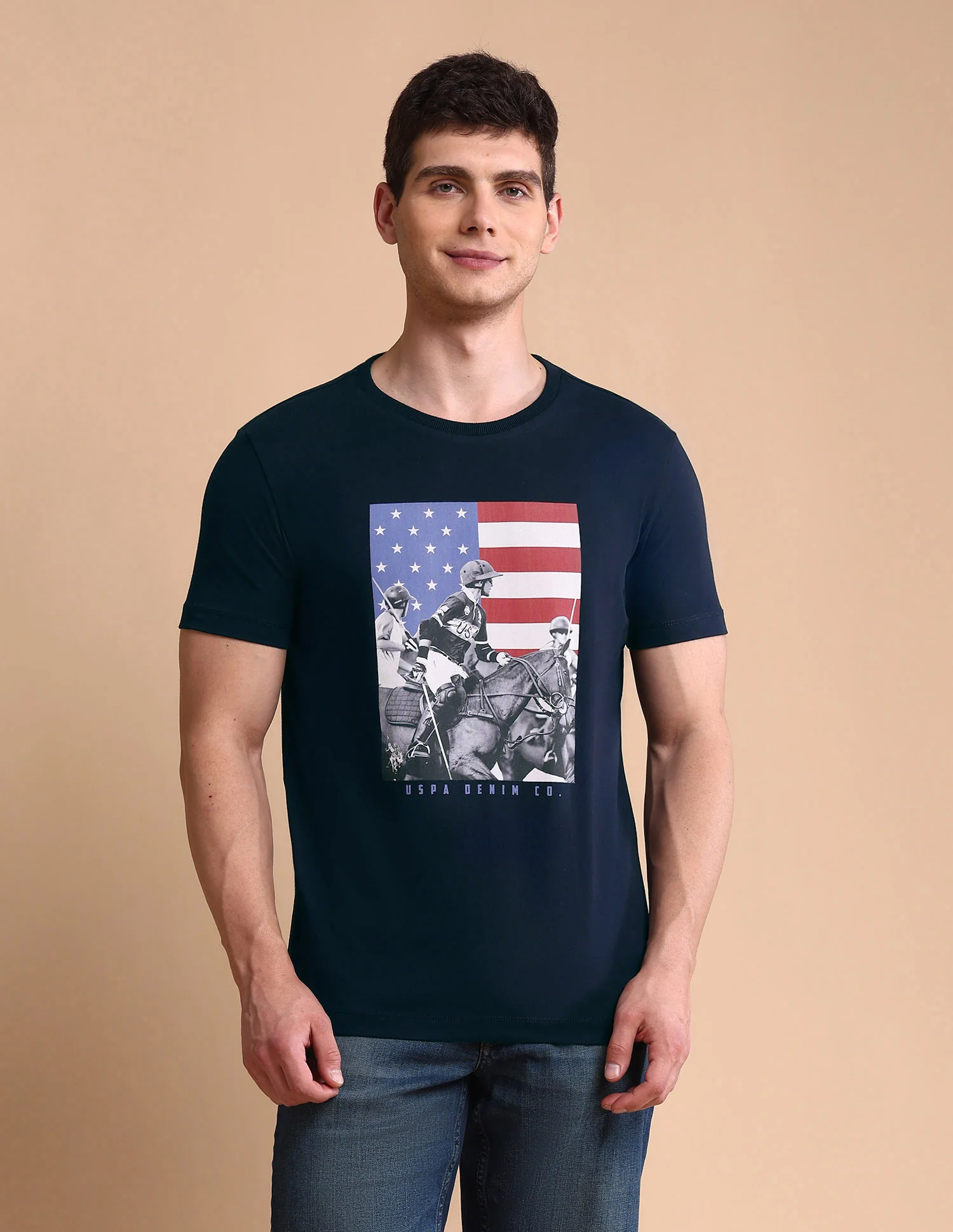 Graphic Printed Muscle Fit T-Shirt - Image 6