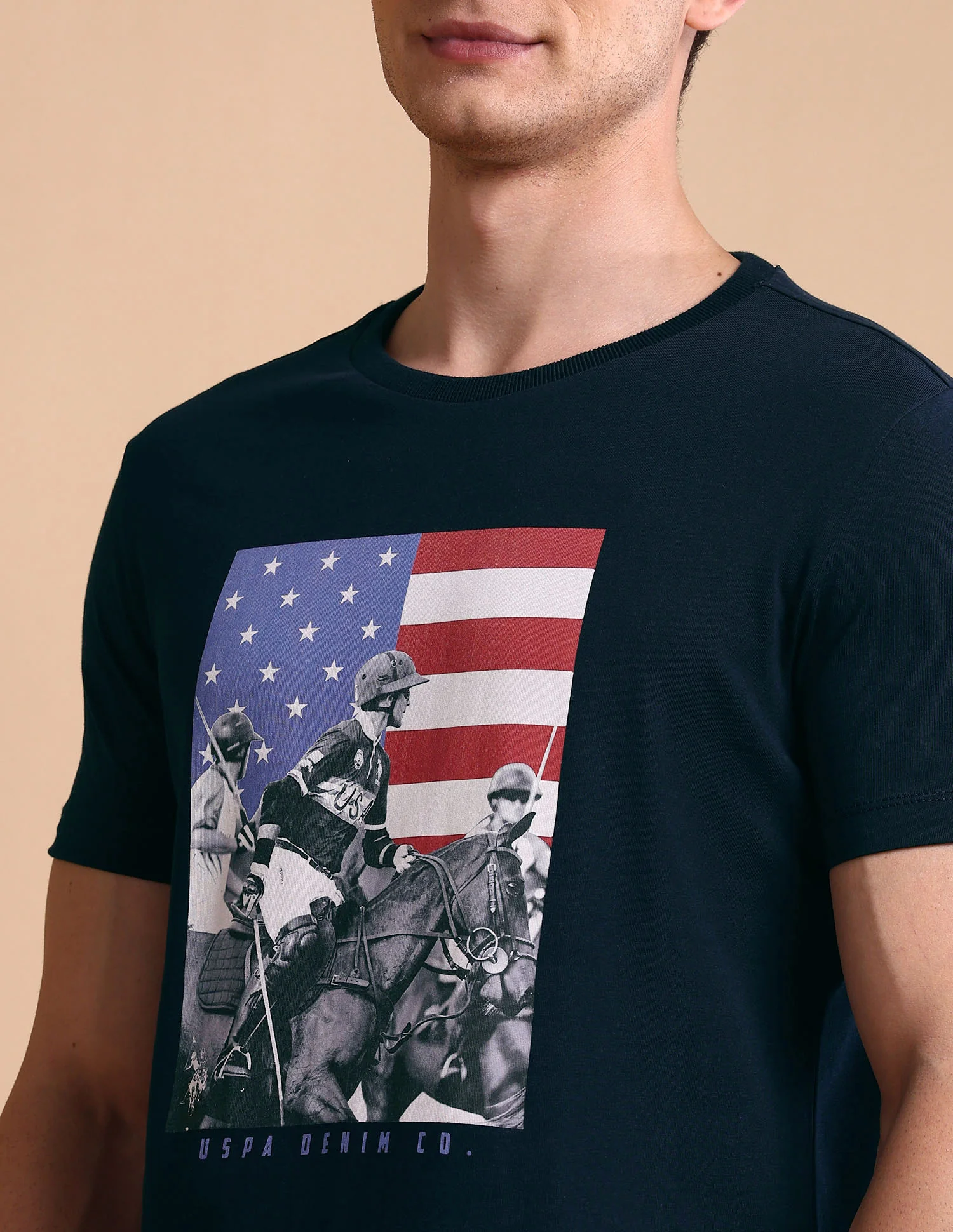 Graphic Printed Muscle Fit T-Shirt - Image 7