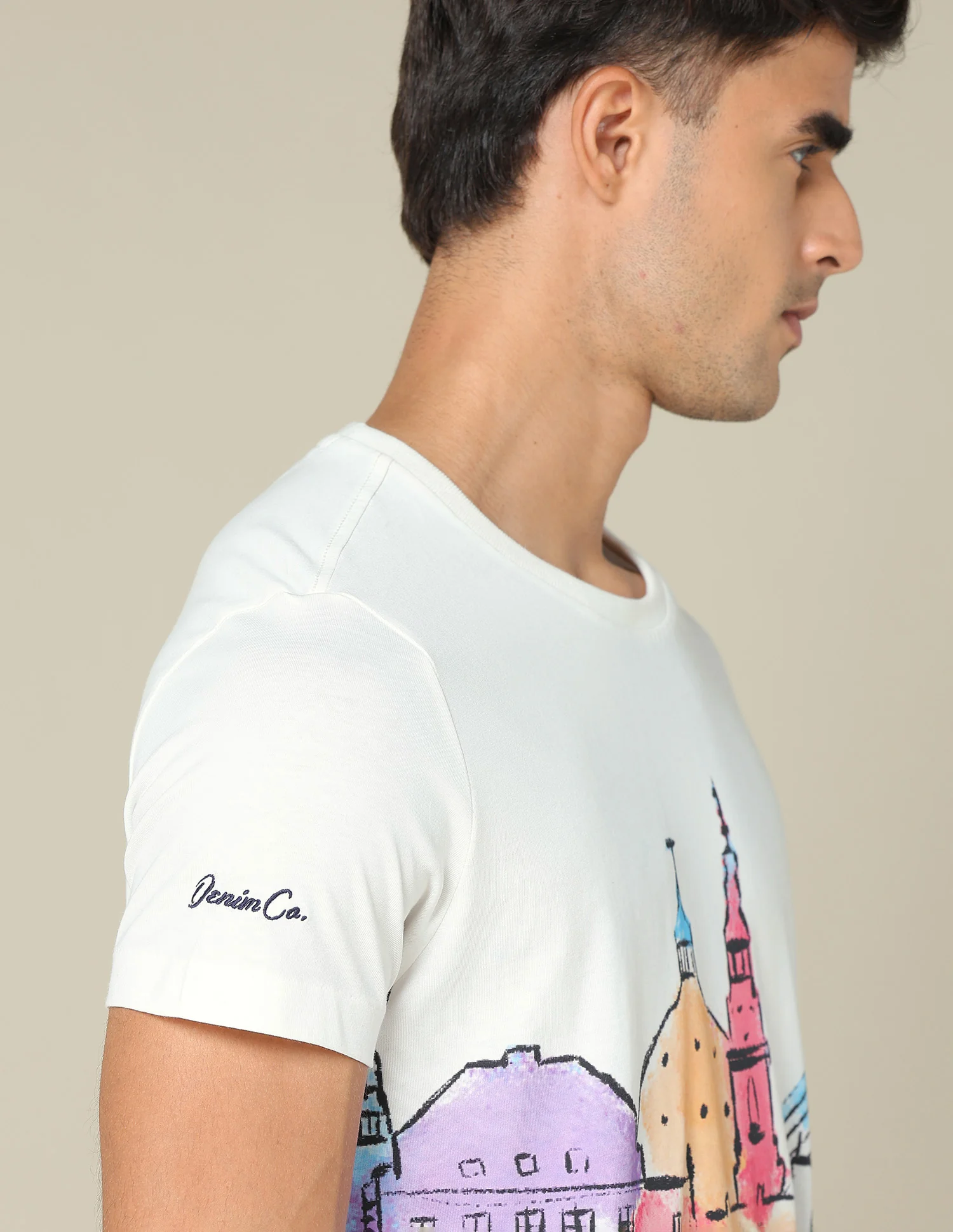 Graphic Printed Muscle Fit T-Shirt - Image 8