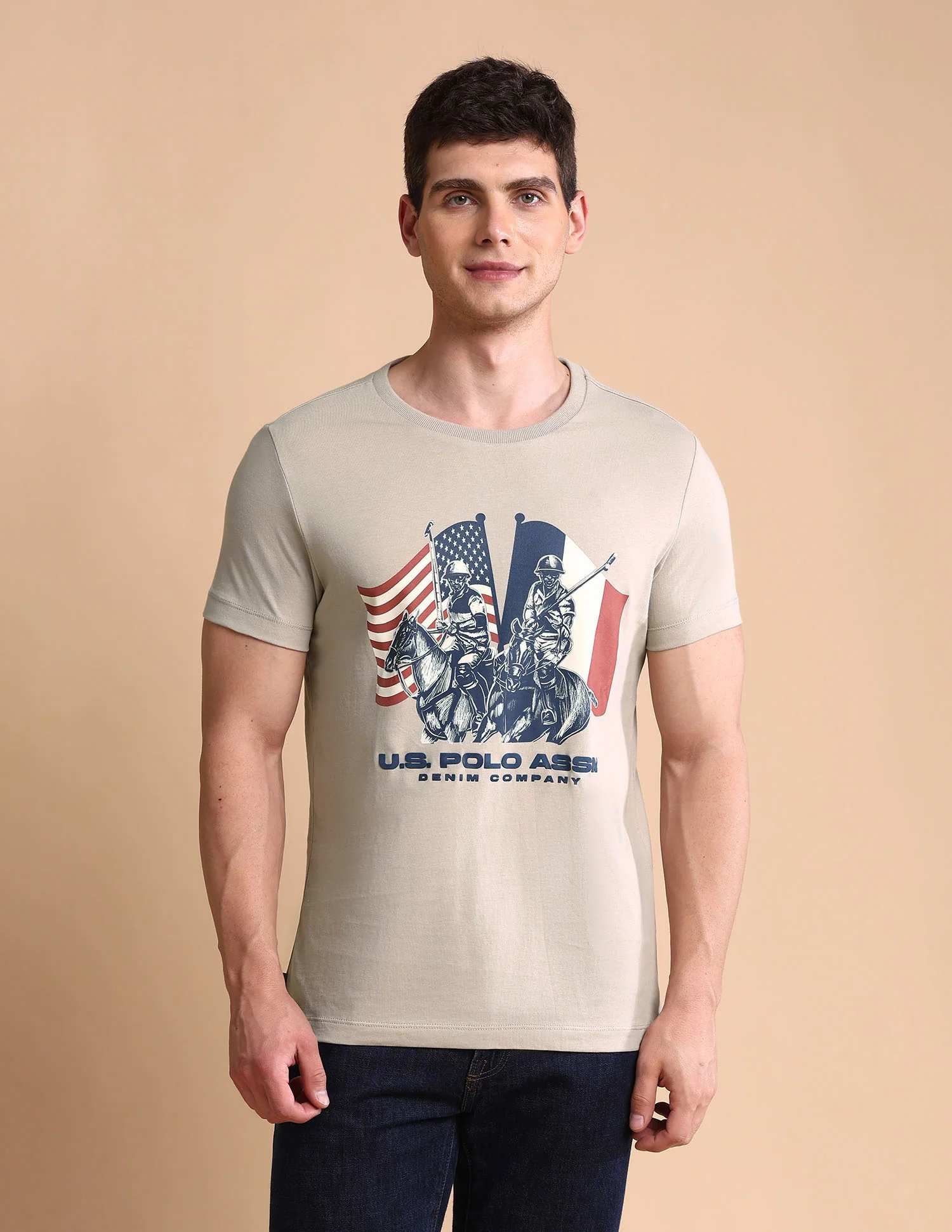 Graphic Printed Muscle Fit T-Shirt - Image 6