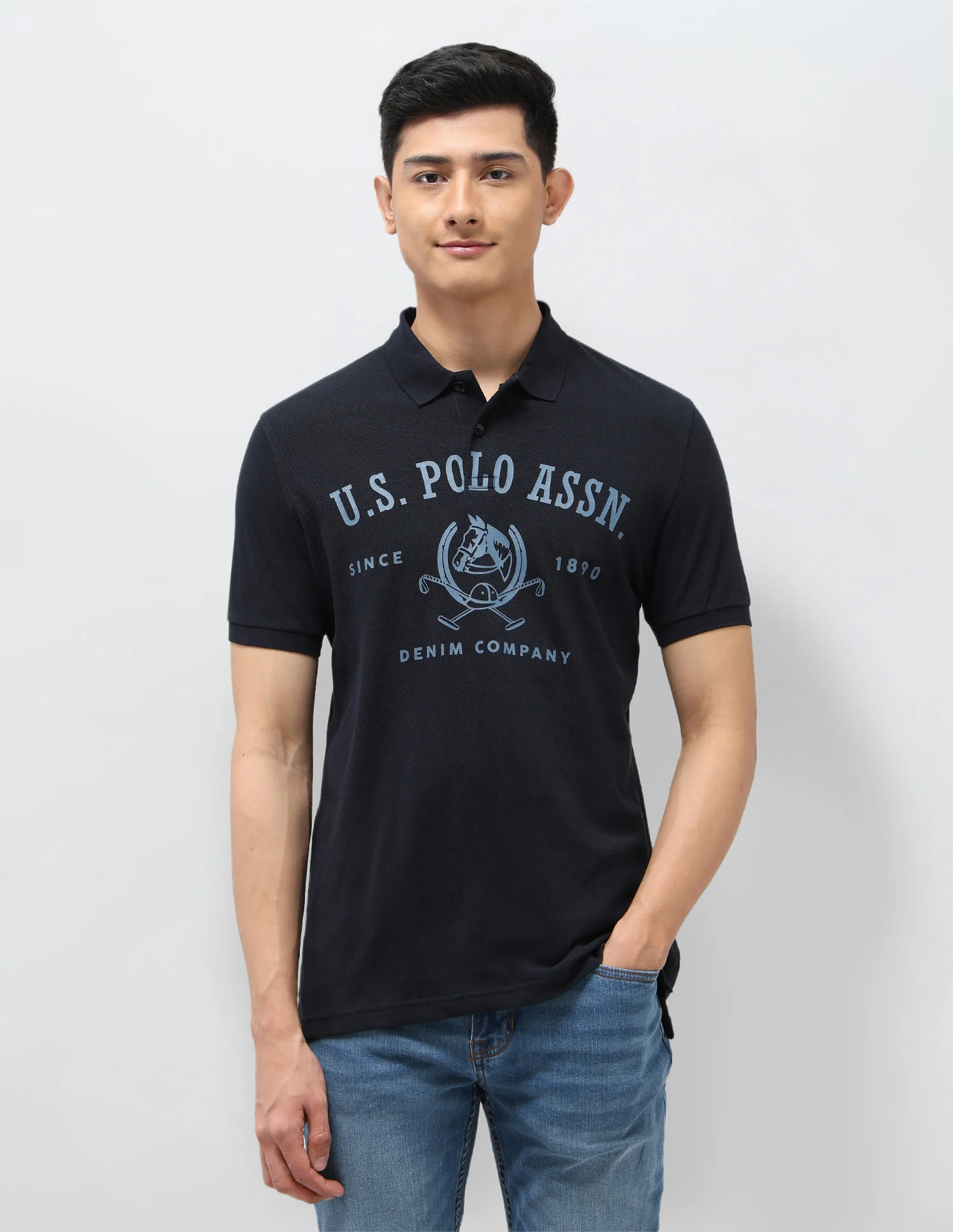 Graphic Printed Pure Cotton Polo Shirt - Image 6