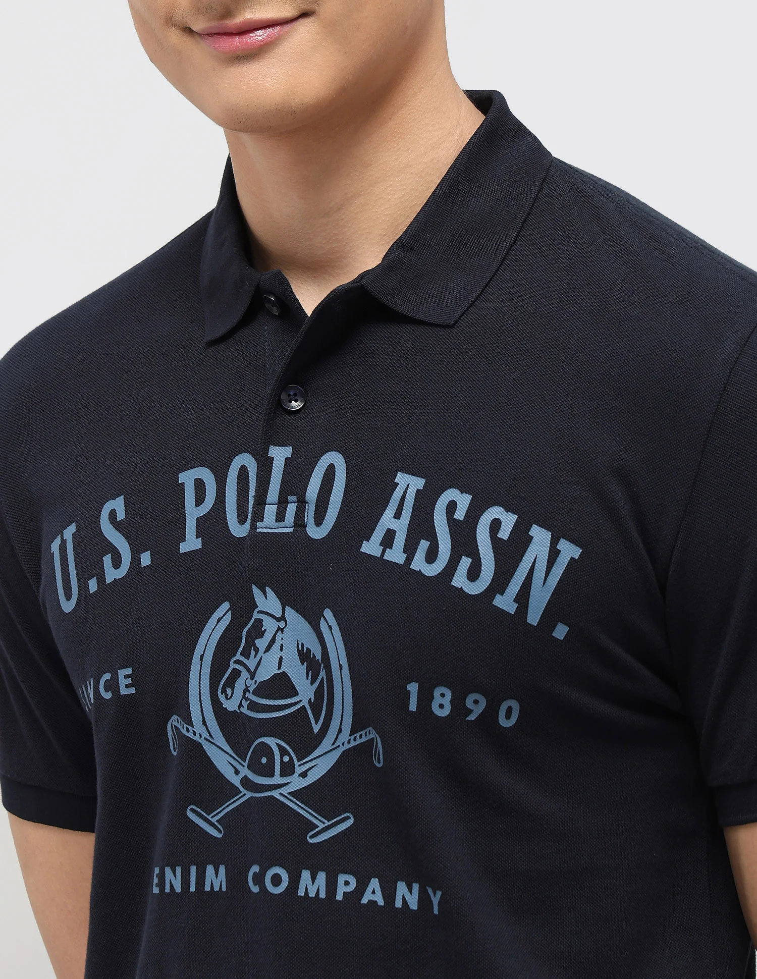 Graphic Printed Pure Cotton Polo Shirt - Image 7