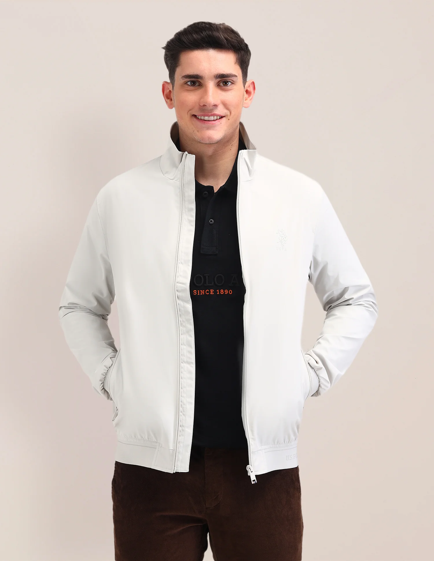 Graphic Printed Regular Fit Jacket