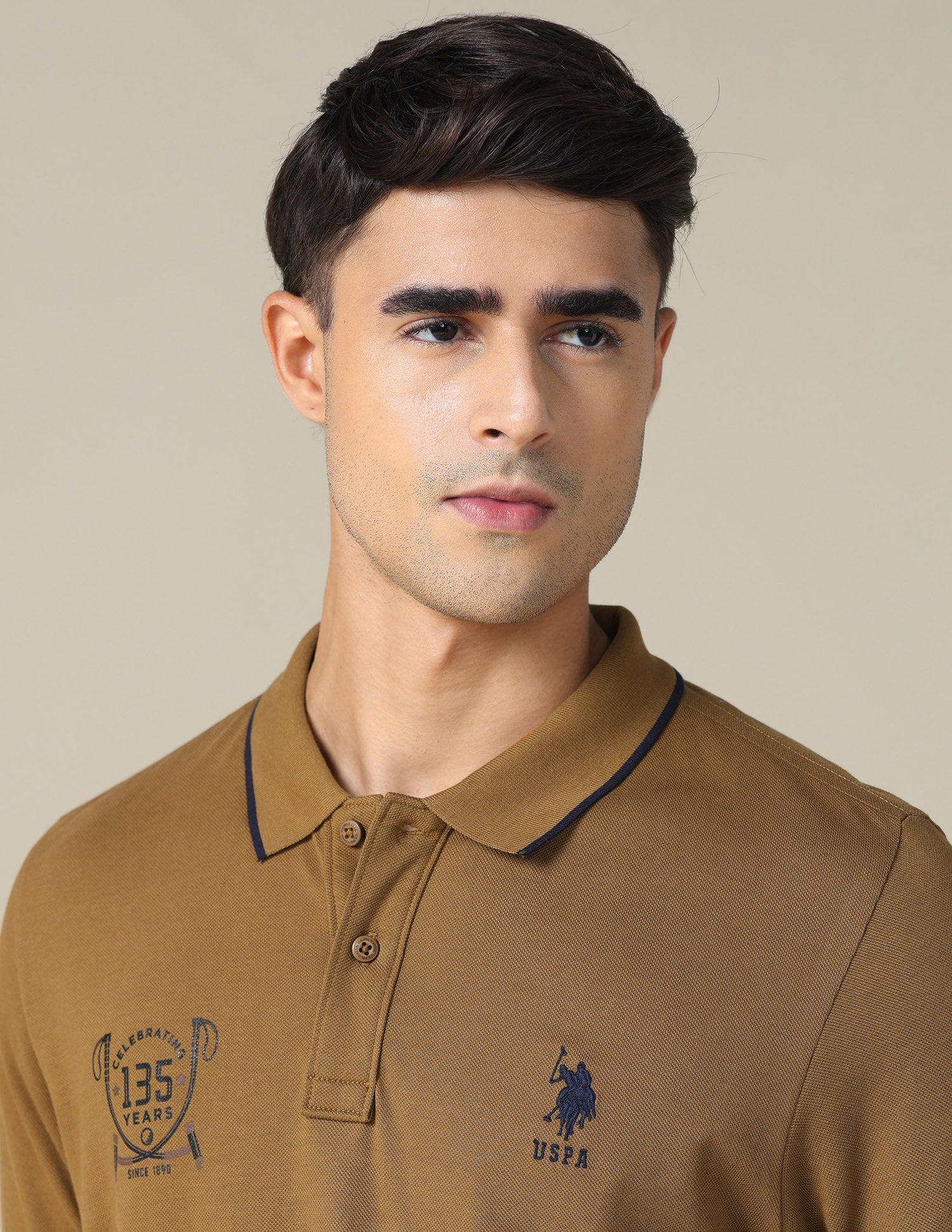 Graphic Printed Regular Fit Polo Shirt - Image 7