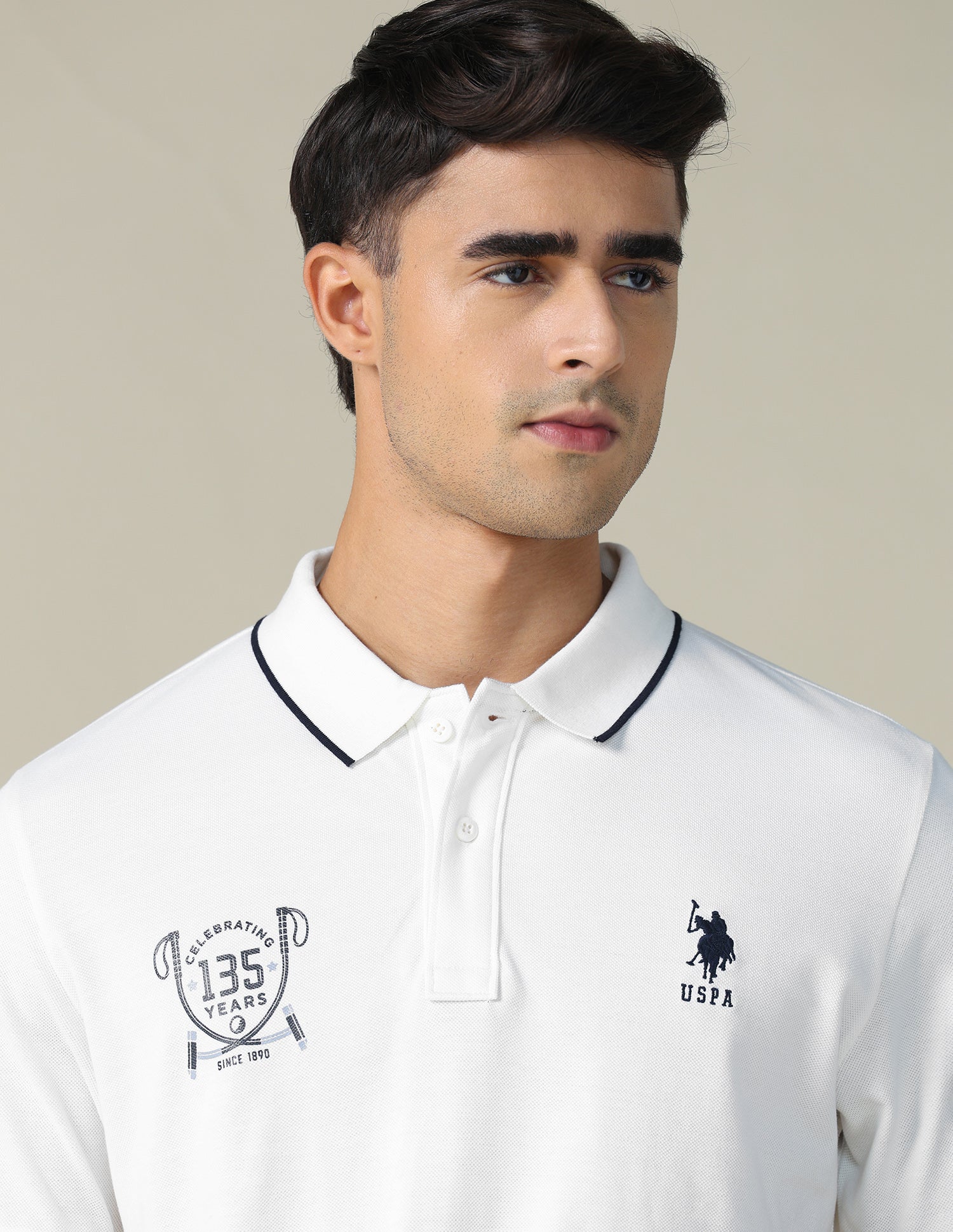 Graphic Printed Regular Fit Polo Shirt - Image 7