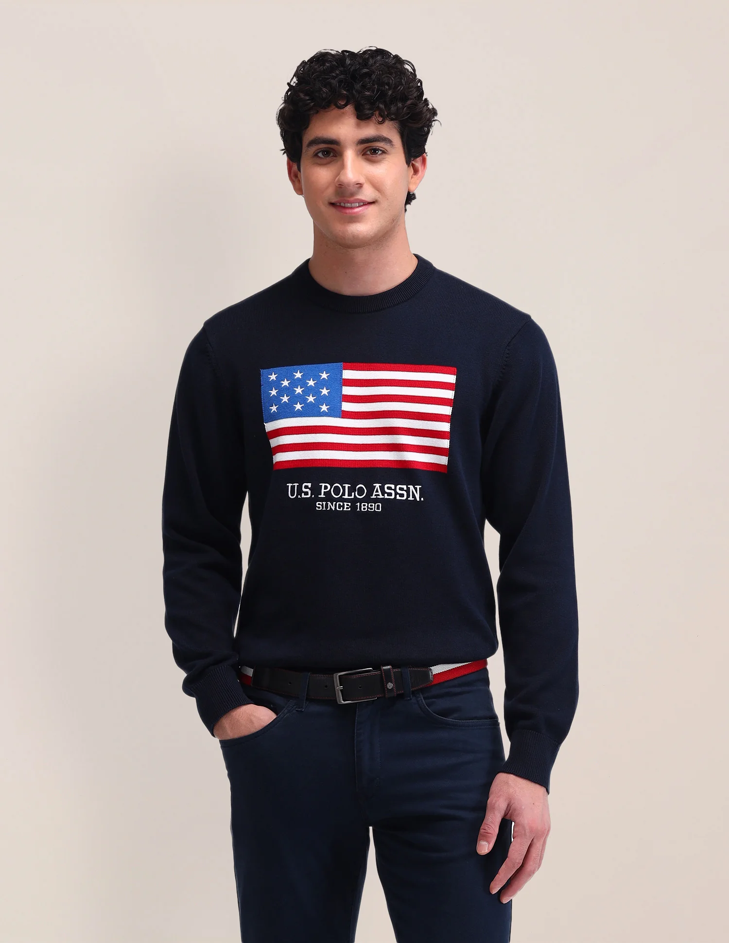 Graphic Printed Regular Fit Sweater