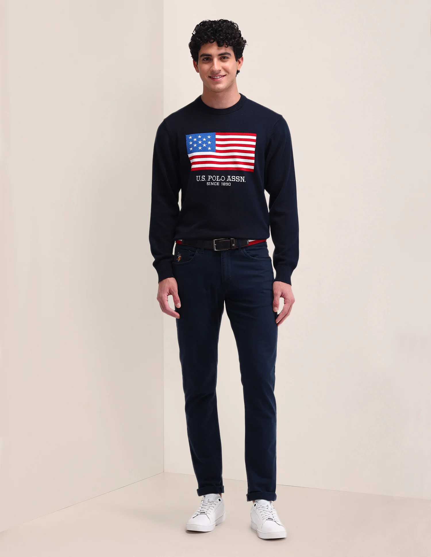 Graphic Printed Regular Fit Sweater - Image 3