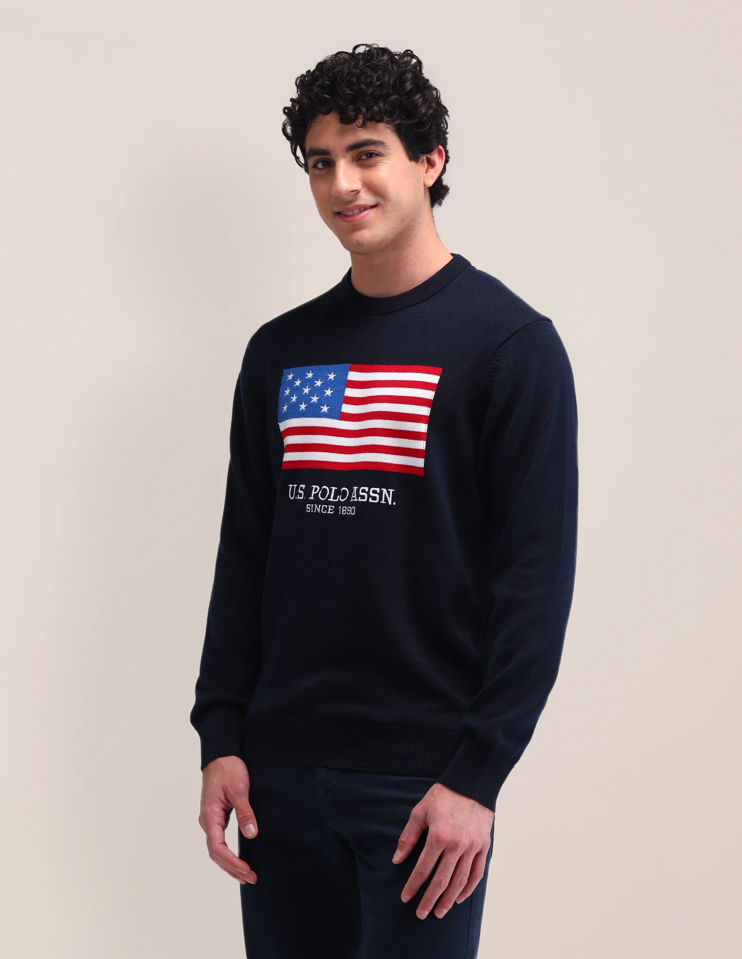 Graphic Printed Regular Fit Sweater - Image 4