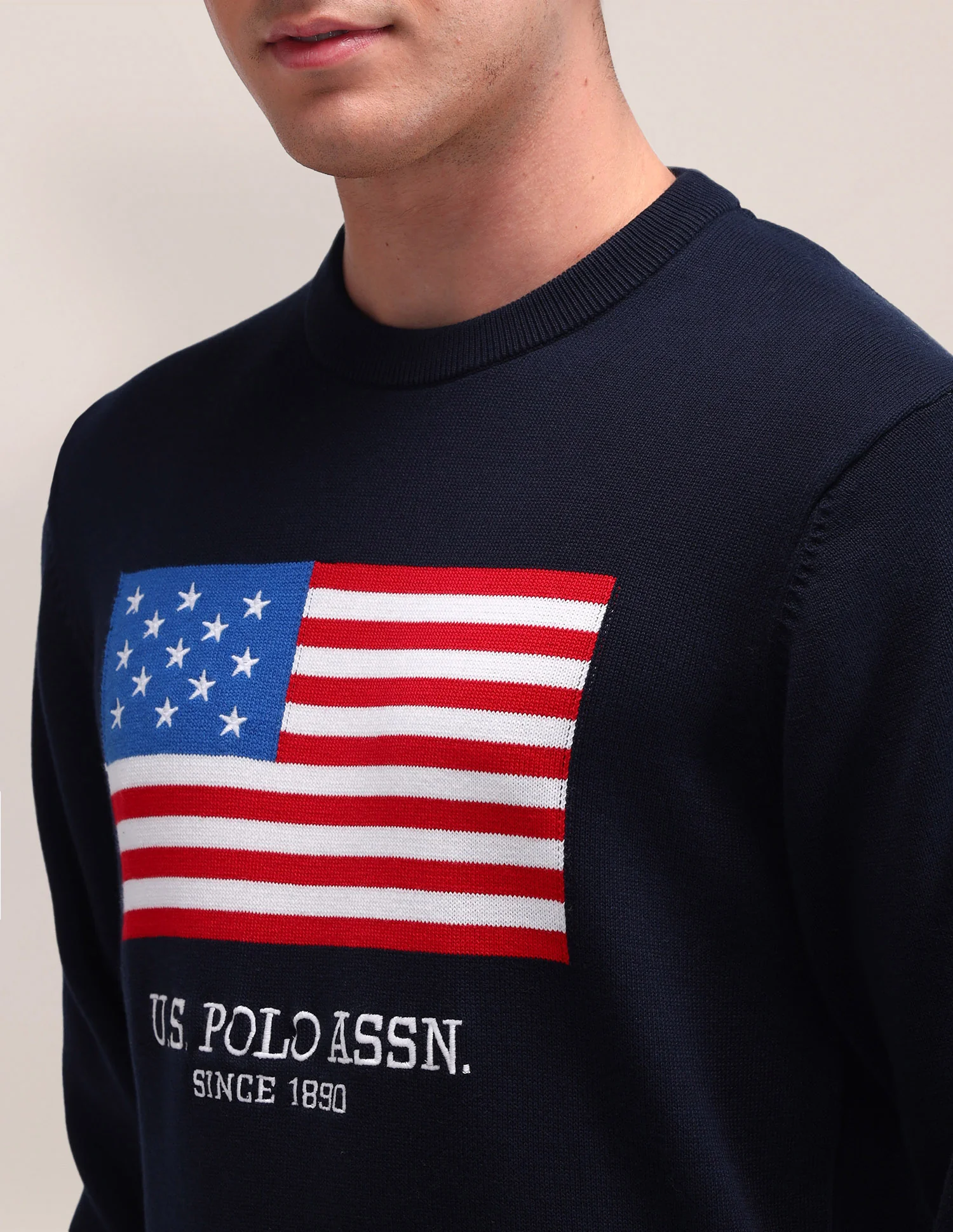 Graphic Printed Regular Fit Sweater - Image 7