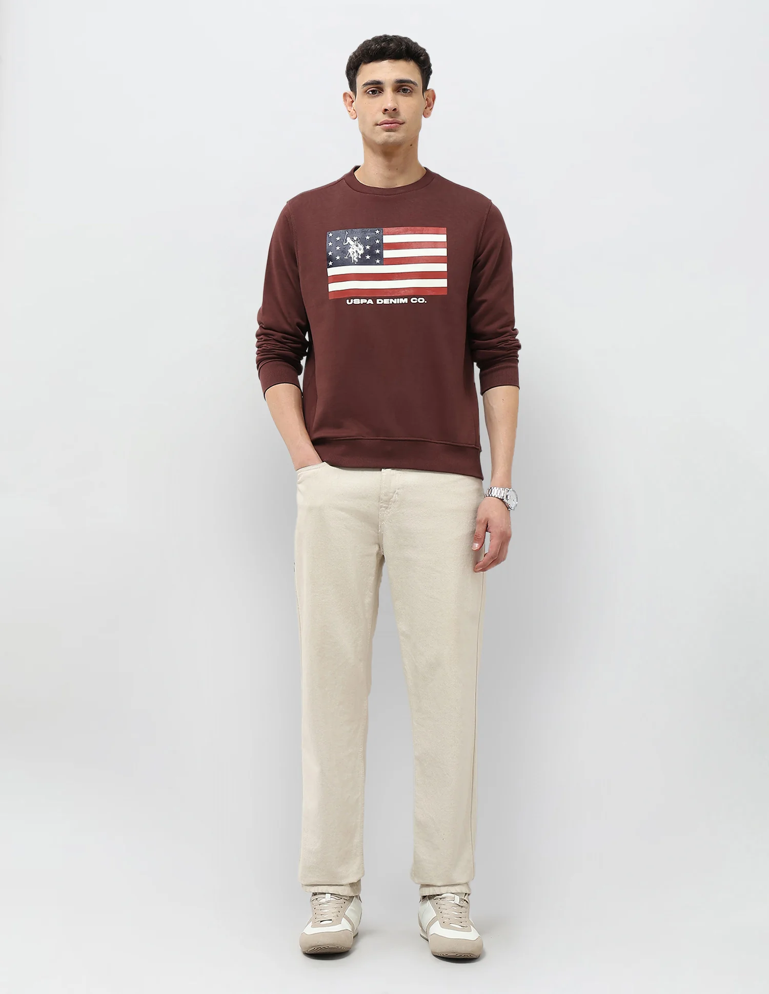 Graphic Printed Regular Fit Sweatshirt - Image 3