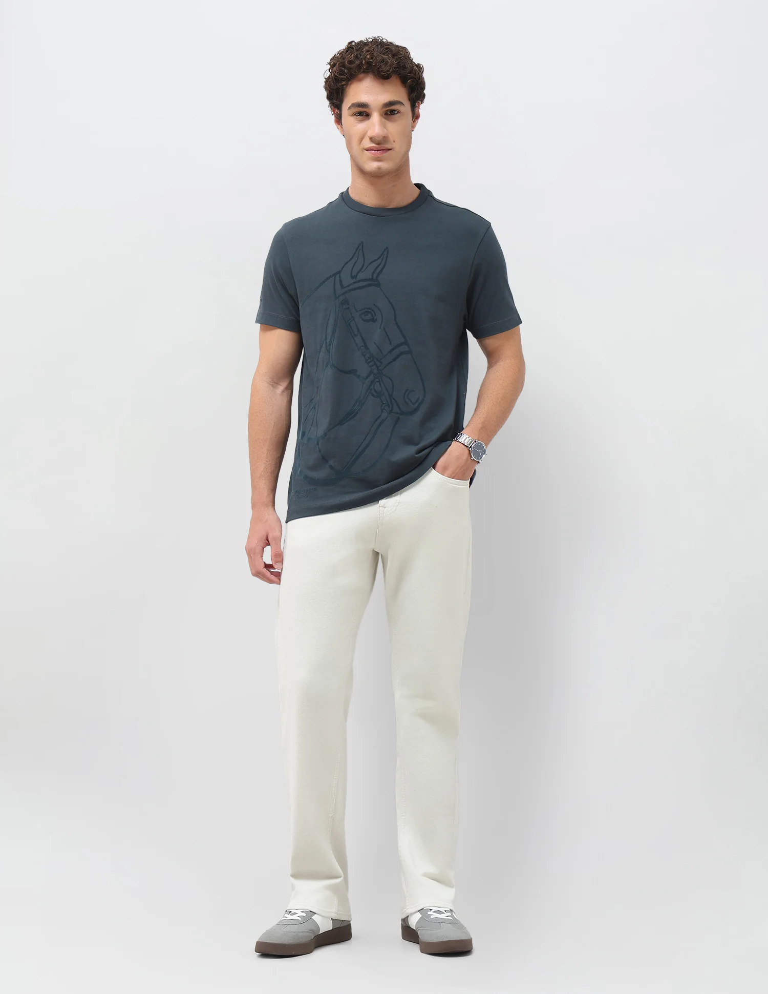 Graphic Printed Slim Fit T-Shirt - Image 3