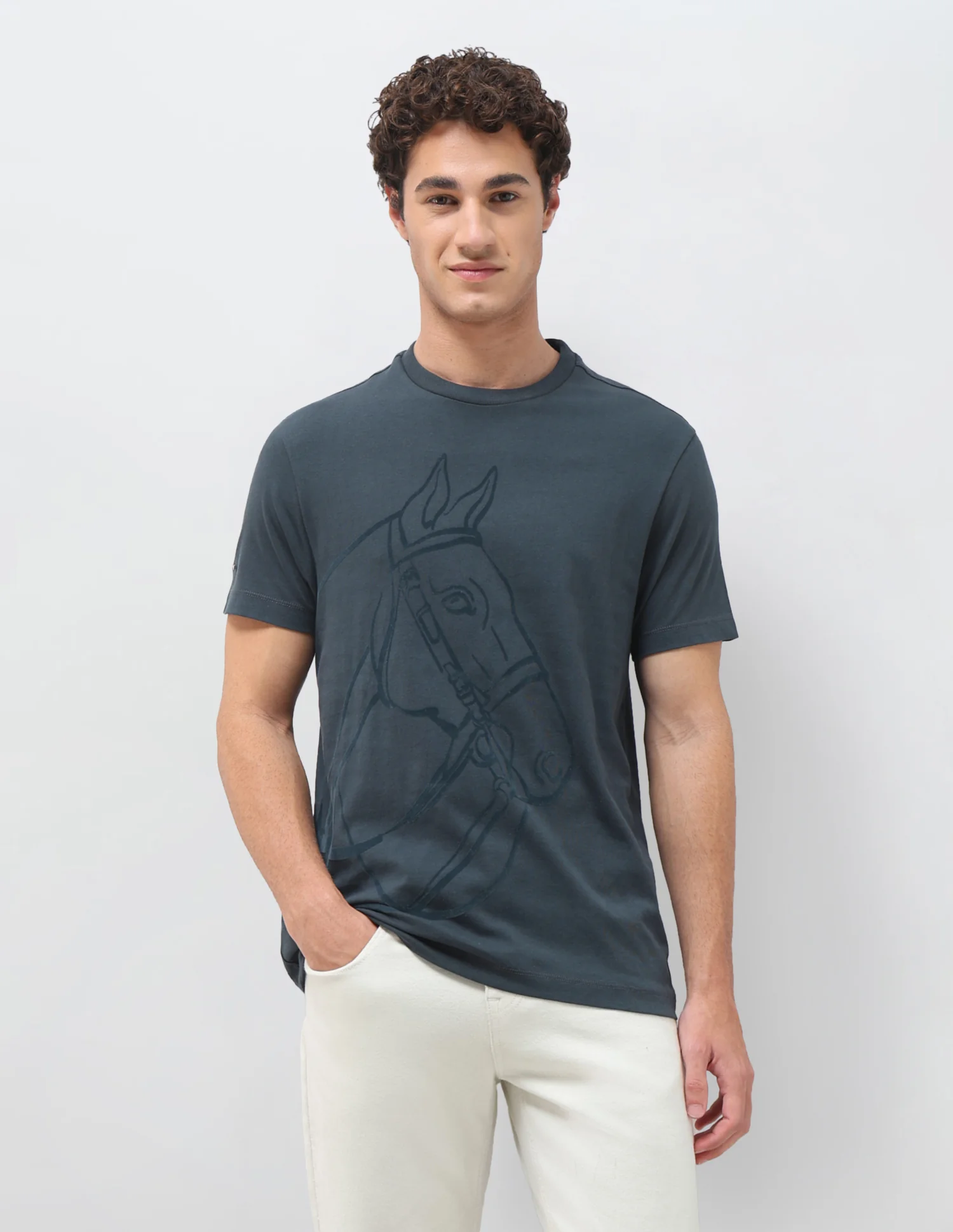 Graphic Printed Slim Fit T-Shirt - Image 6