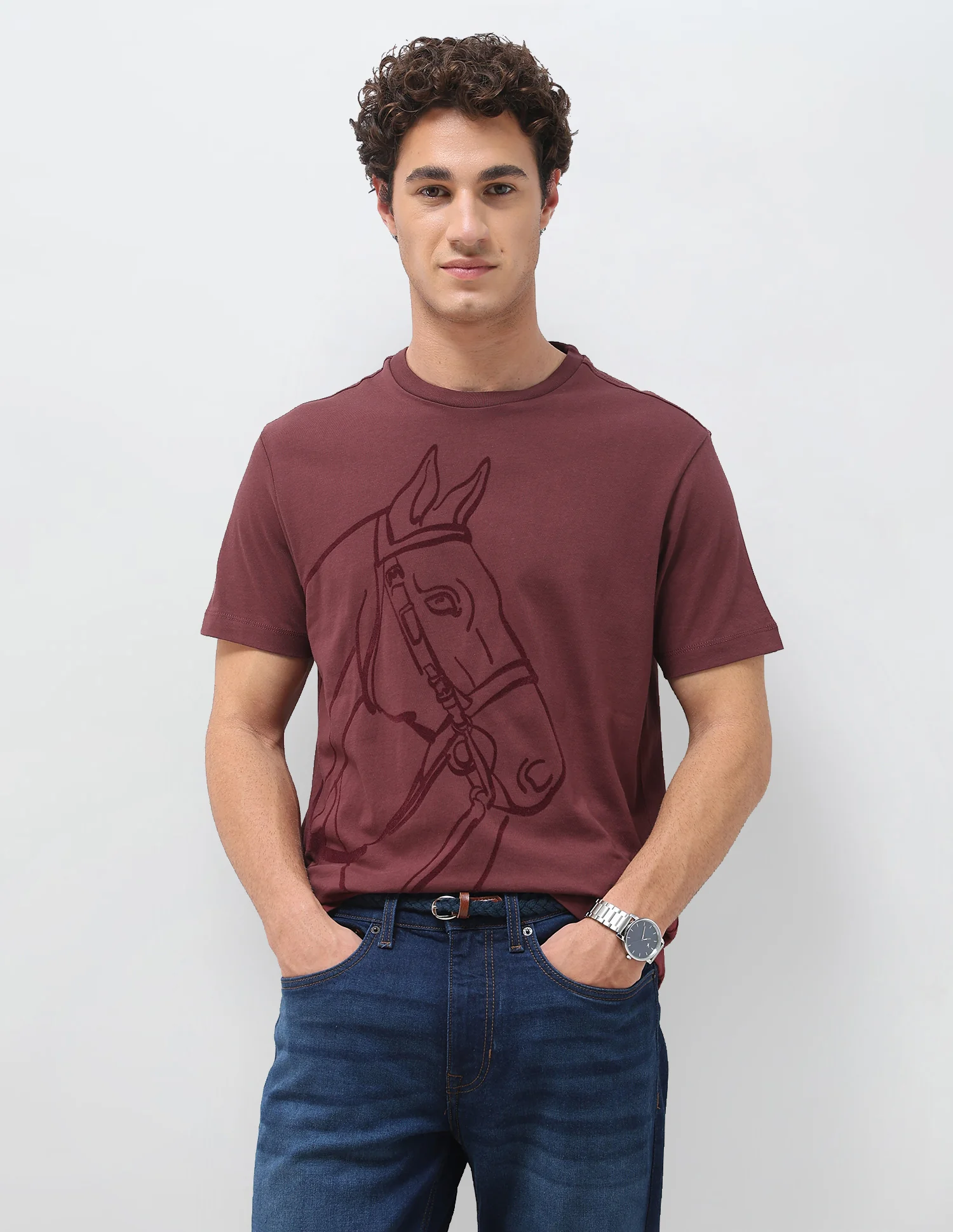 Graphic Printed Slim Fit T-Shirt