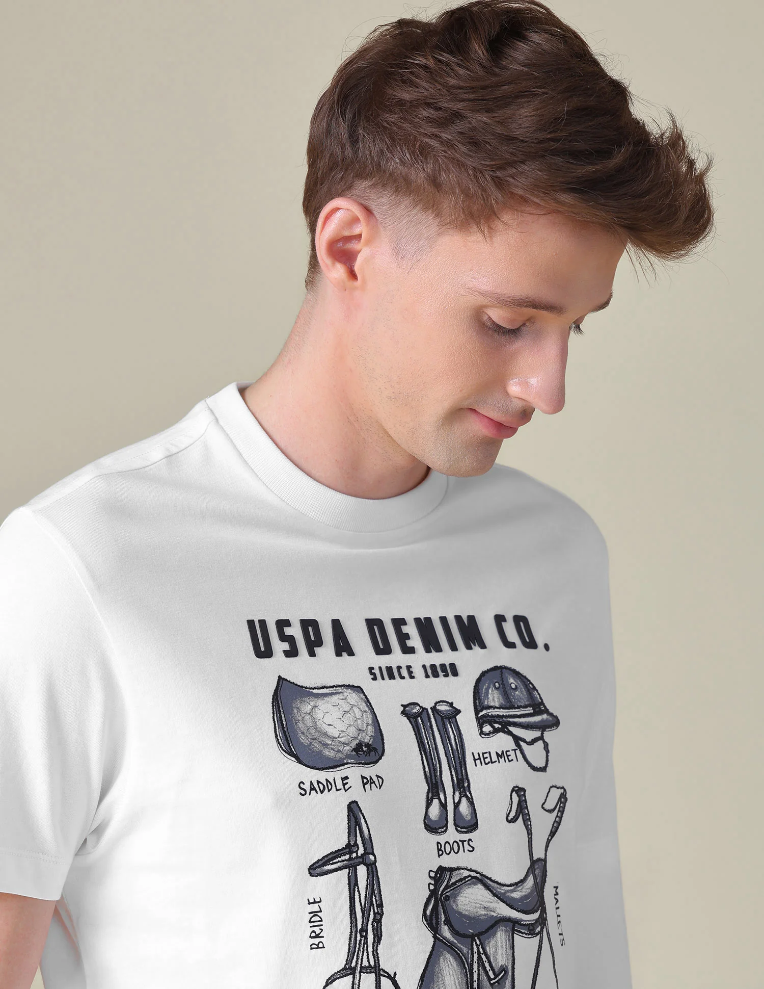 Graphic Printed Slim Fit T-Shirt - Image 7