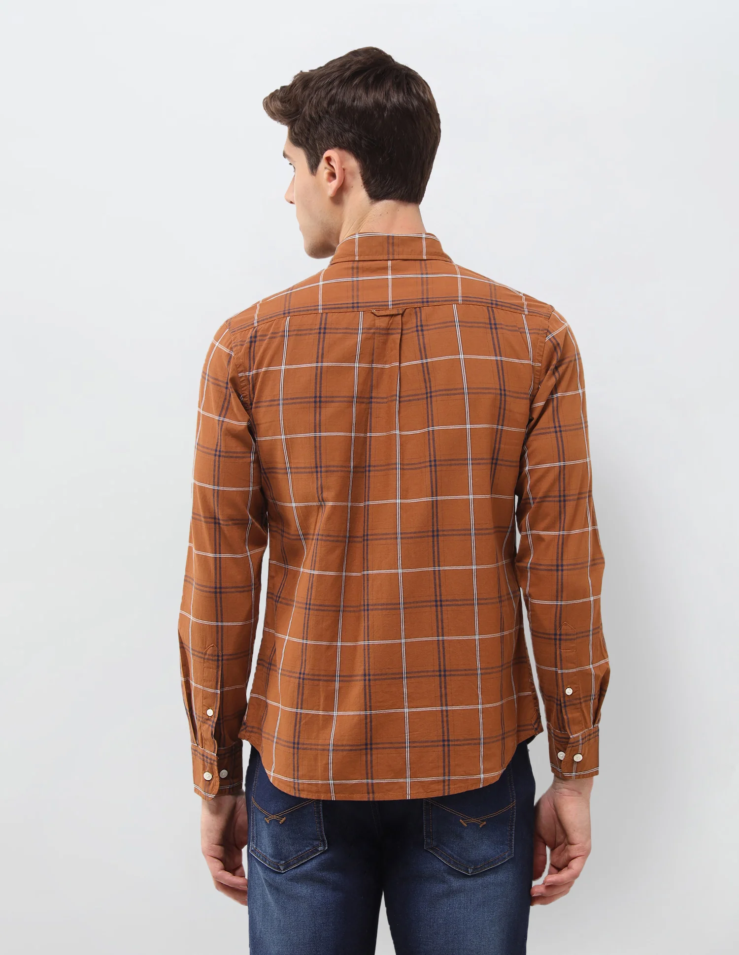 Grid Tattersall Checked Poplin Shirt - Image 5