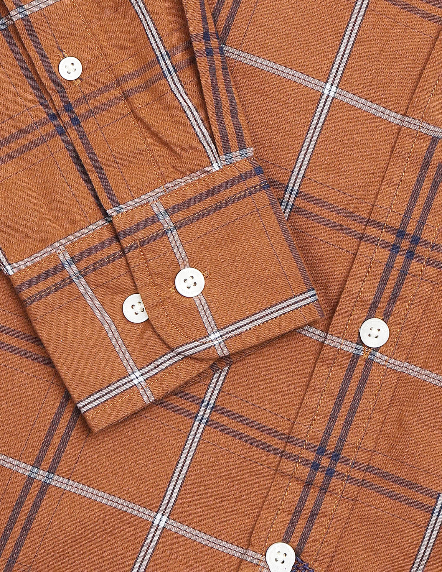 Grid Tattersall Checked Poplin Shirt - Image 8