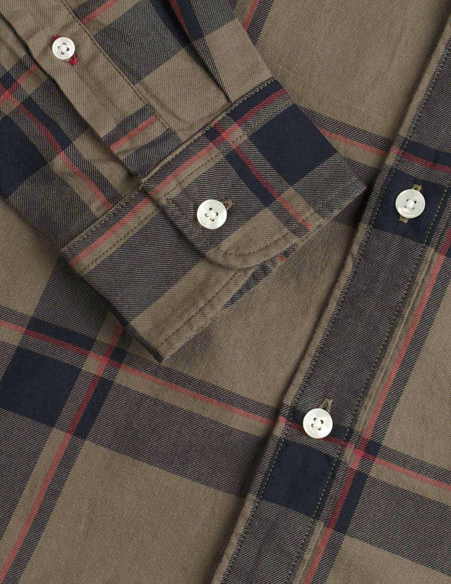 Grid Tattersall Checked Pure Cotton Shirt - Image 8
