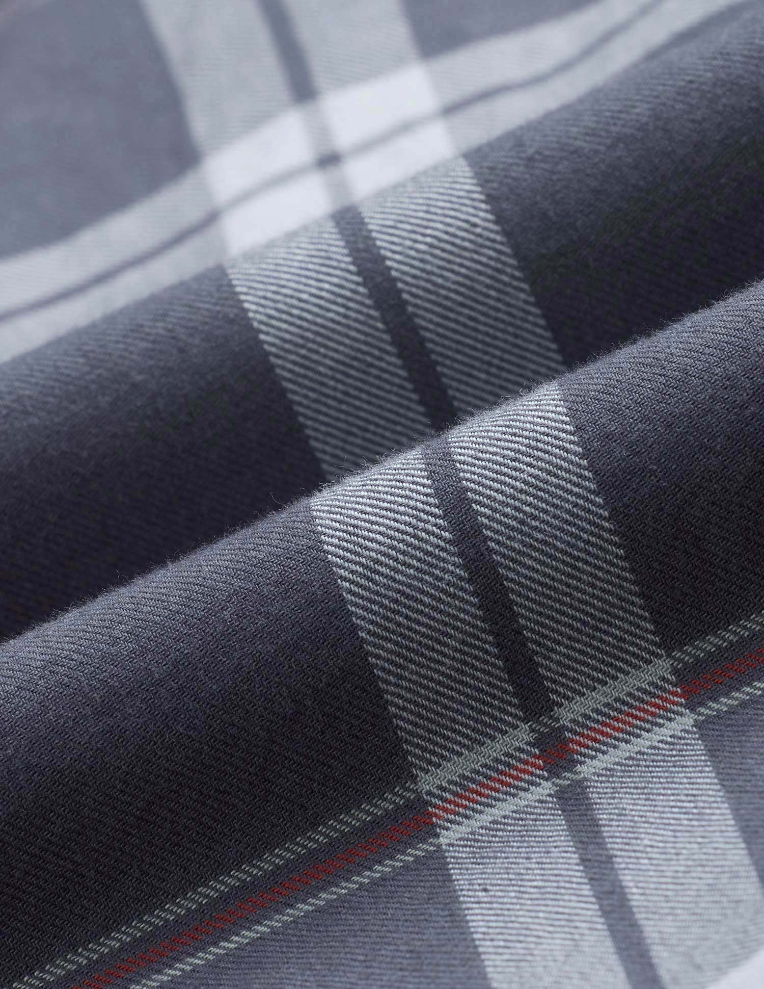 Grid Tattersall Checked Pure Cotton Shirt - Image 2