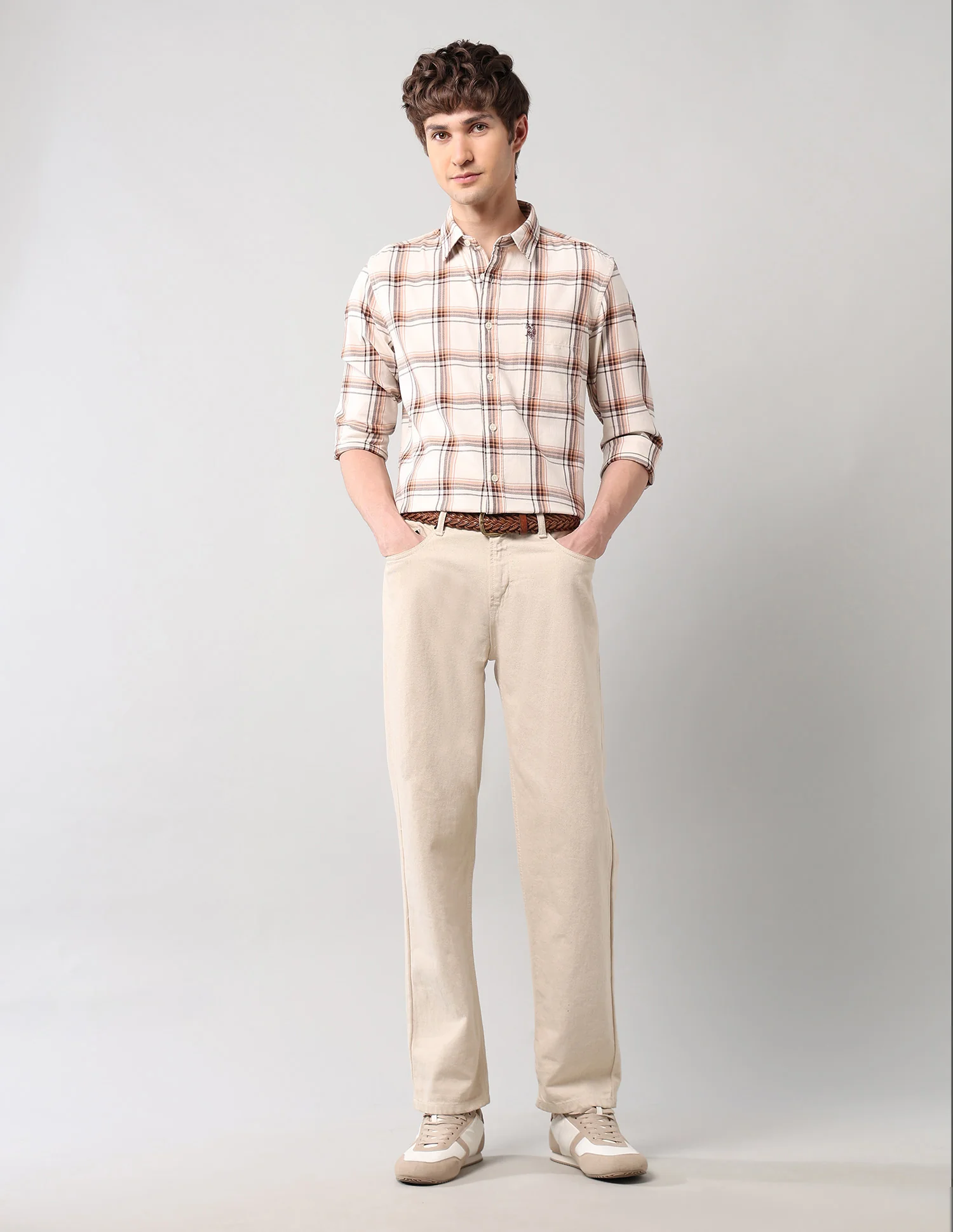Grid Tattersall Checked Pure Cotton Shirt - Image 3