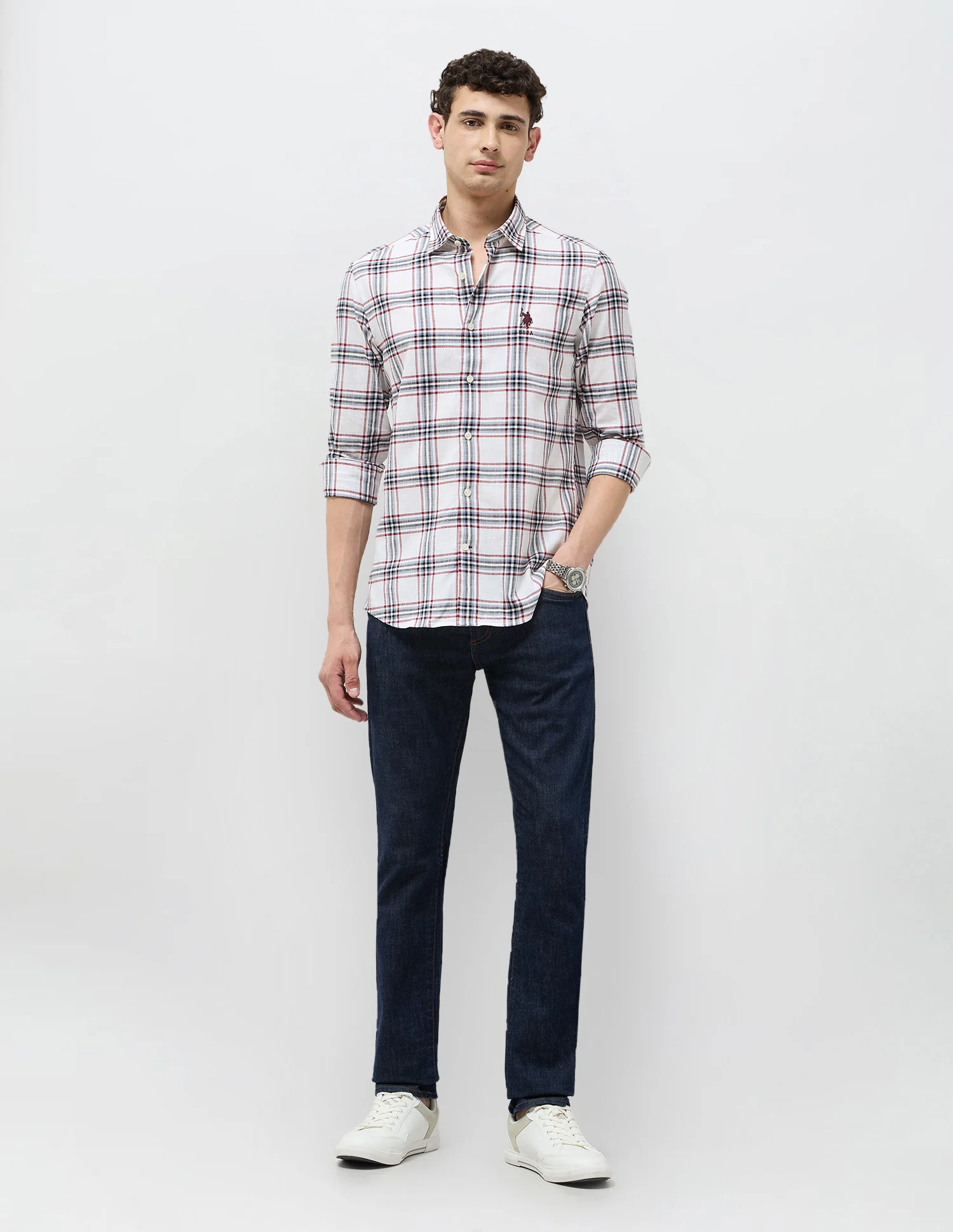 Grid Tattersall Checked Regular Fit Shirt - Image 3