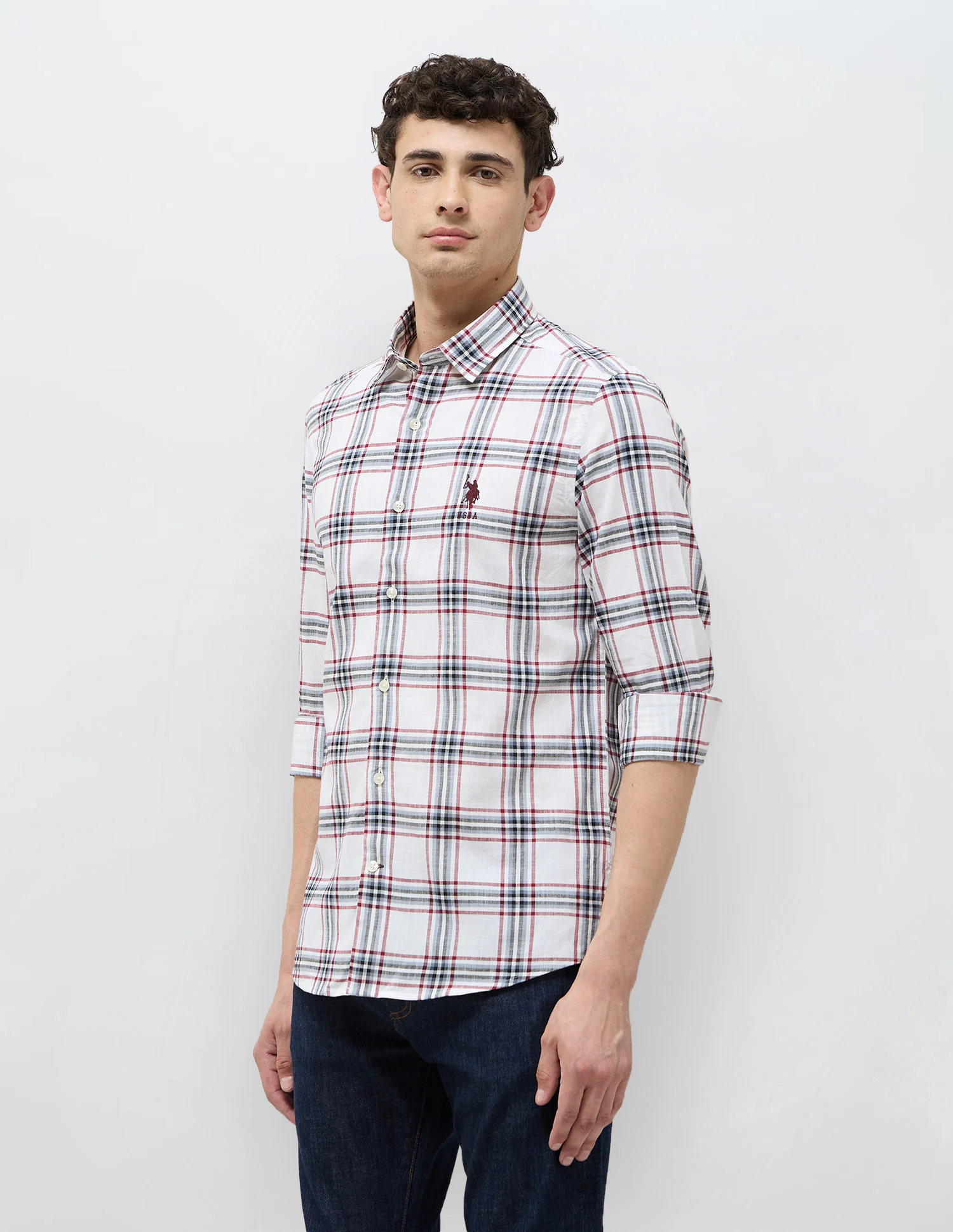 Grid Tattersall Checked Regular Fit Shirt - Image 4