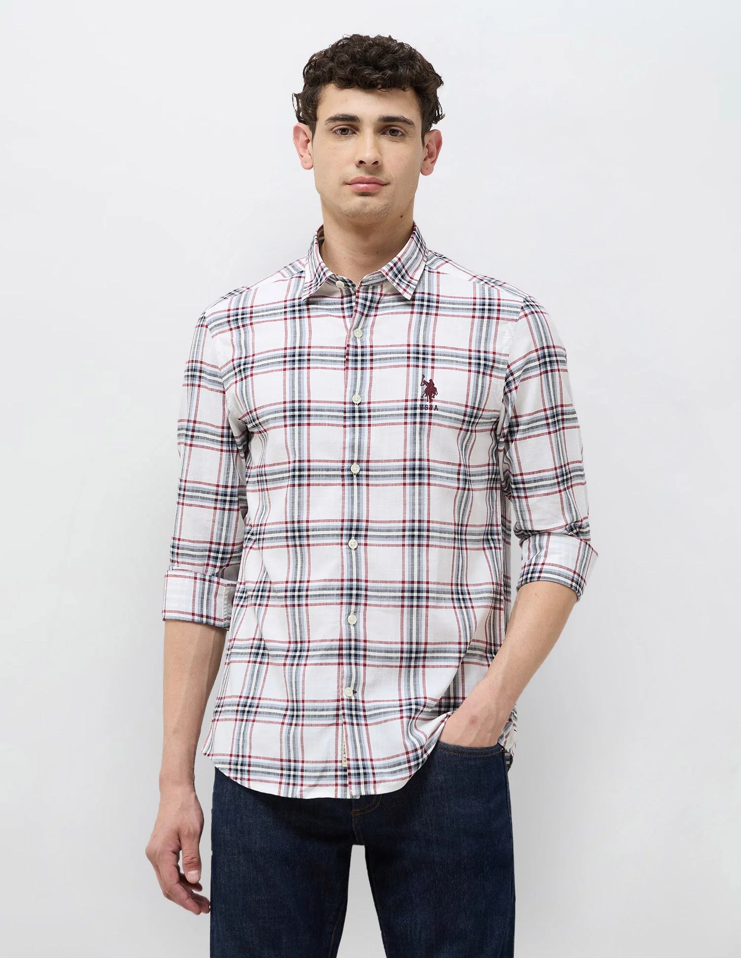 Grid Tattersall Checked Regular Fit Shirt - Image 6