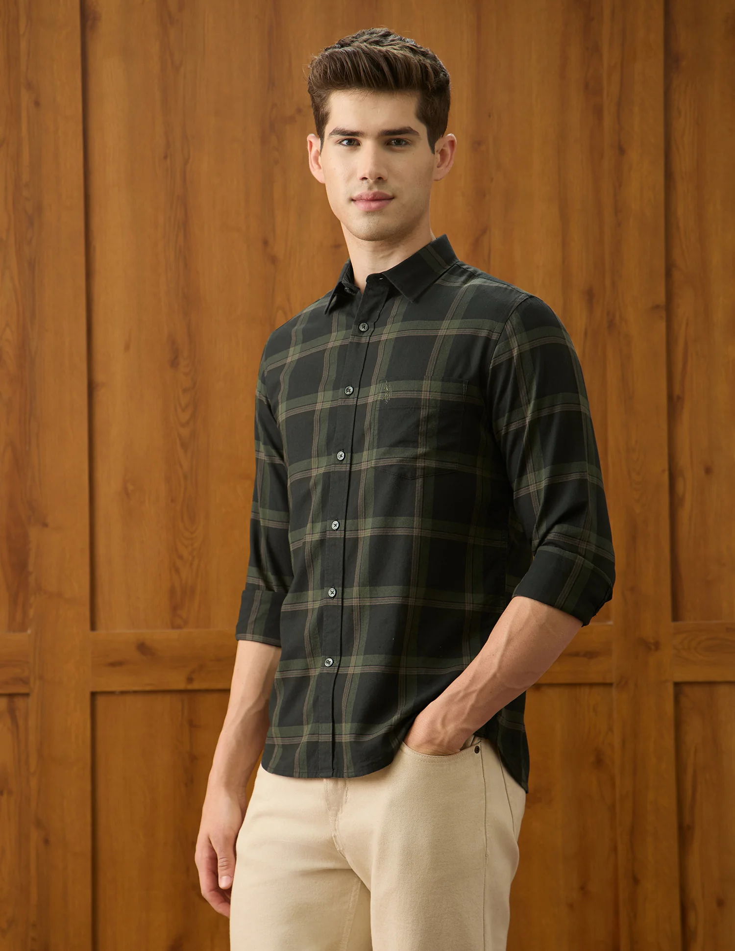 Grid Tattersall Checked Regular Fit Shirt - Image 4