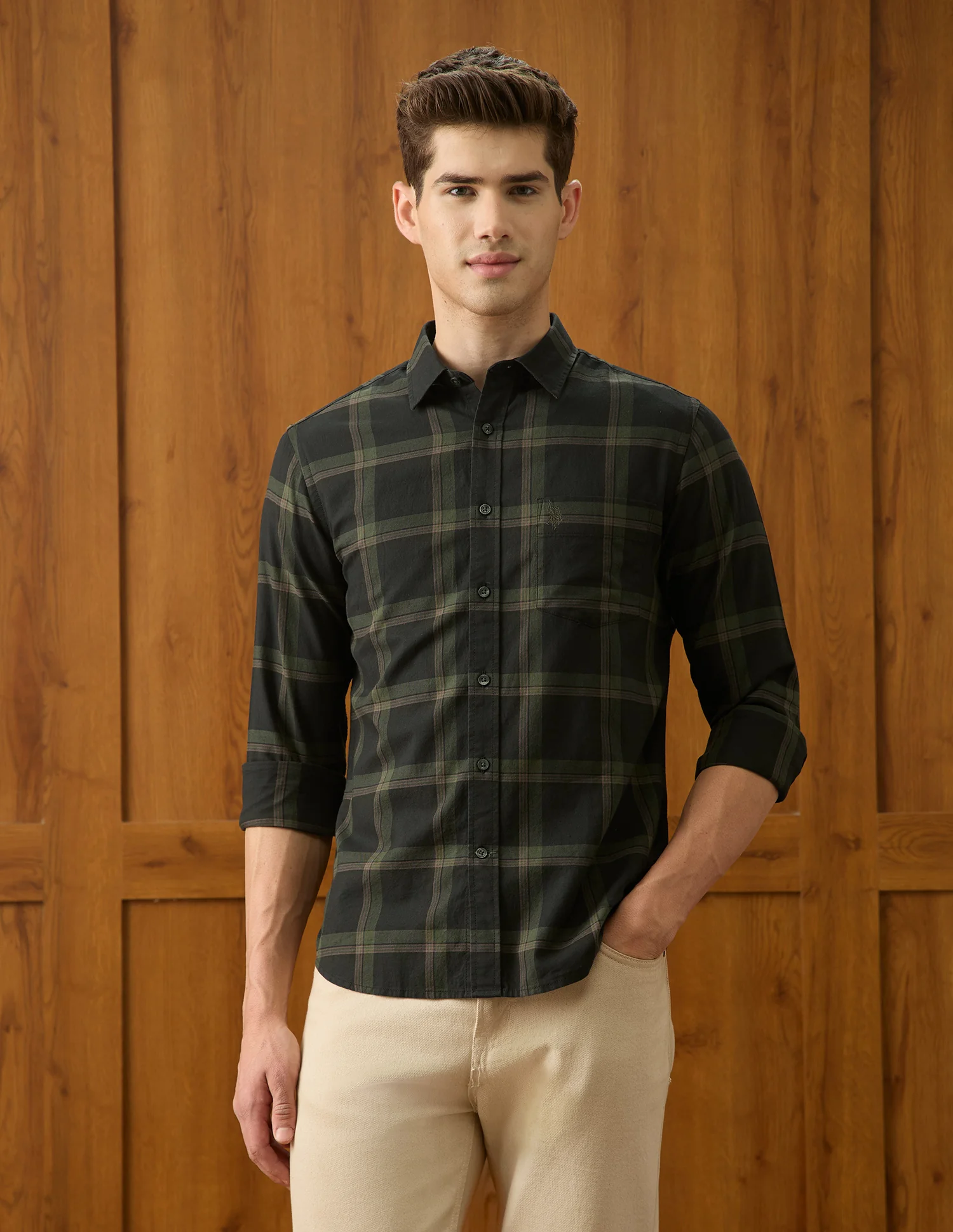 Grid Tattersall Checked Regular Fit Shirt - Image 6