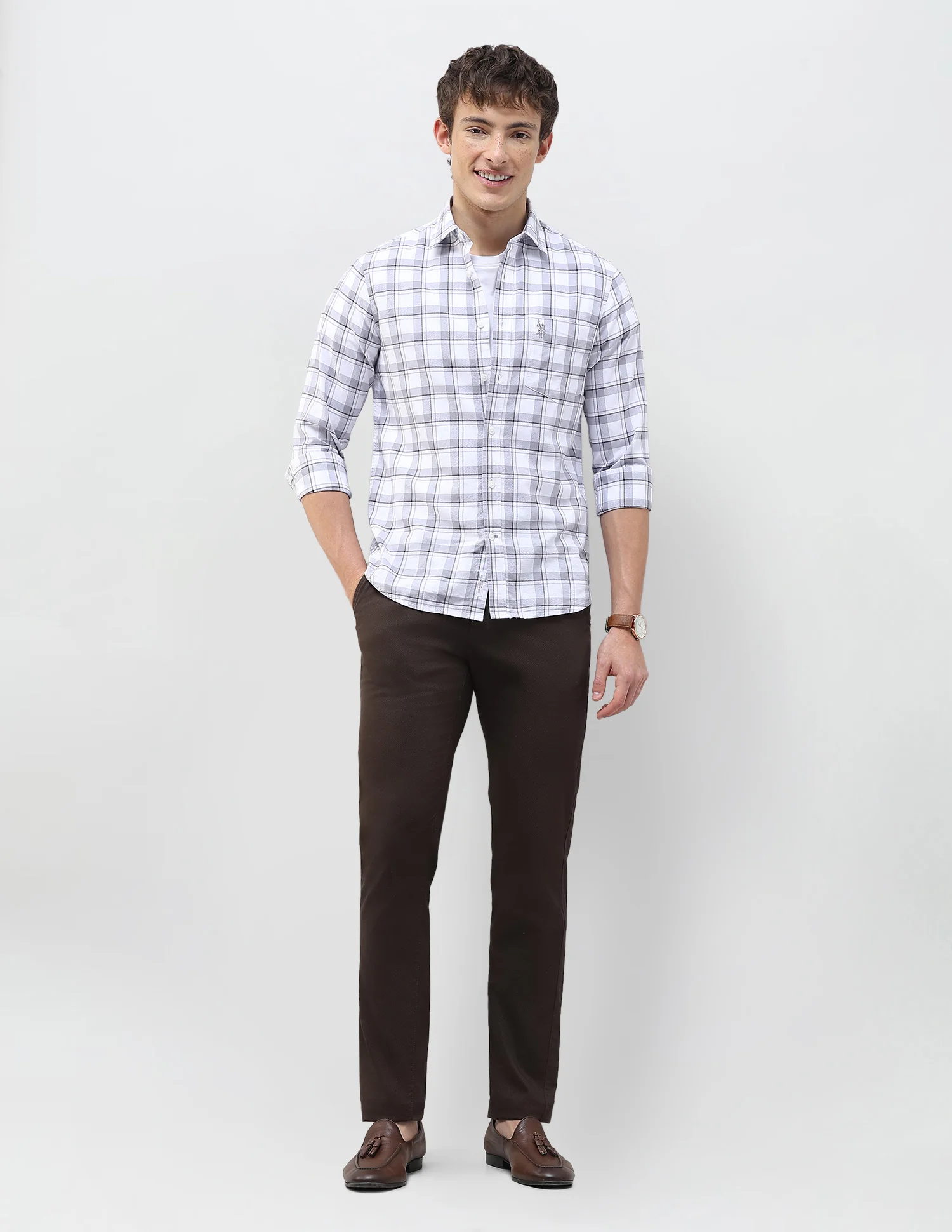 Grid Tattersall Checked Regular Fit Shirt - Image 3