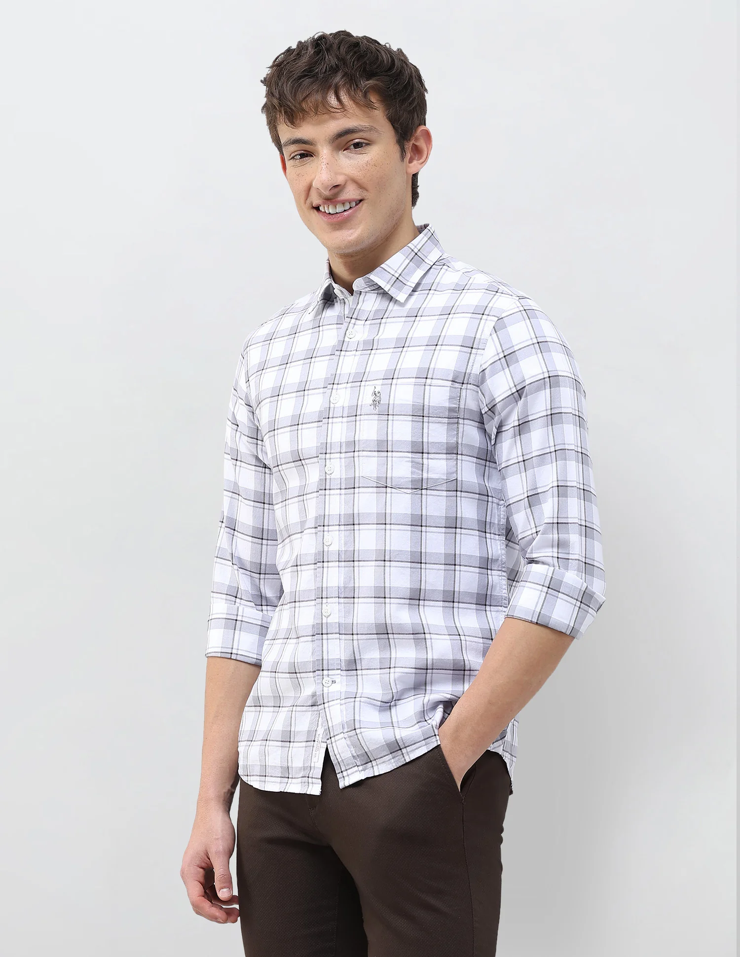 Grid Tattersall Checked Regular Fit Shirt - Image 4