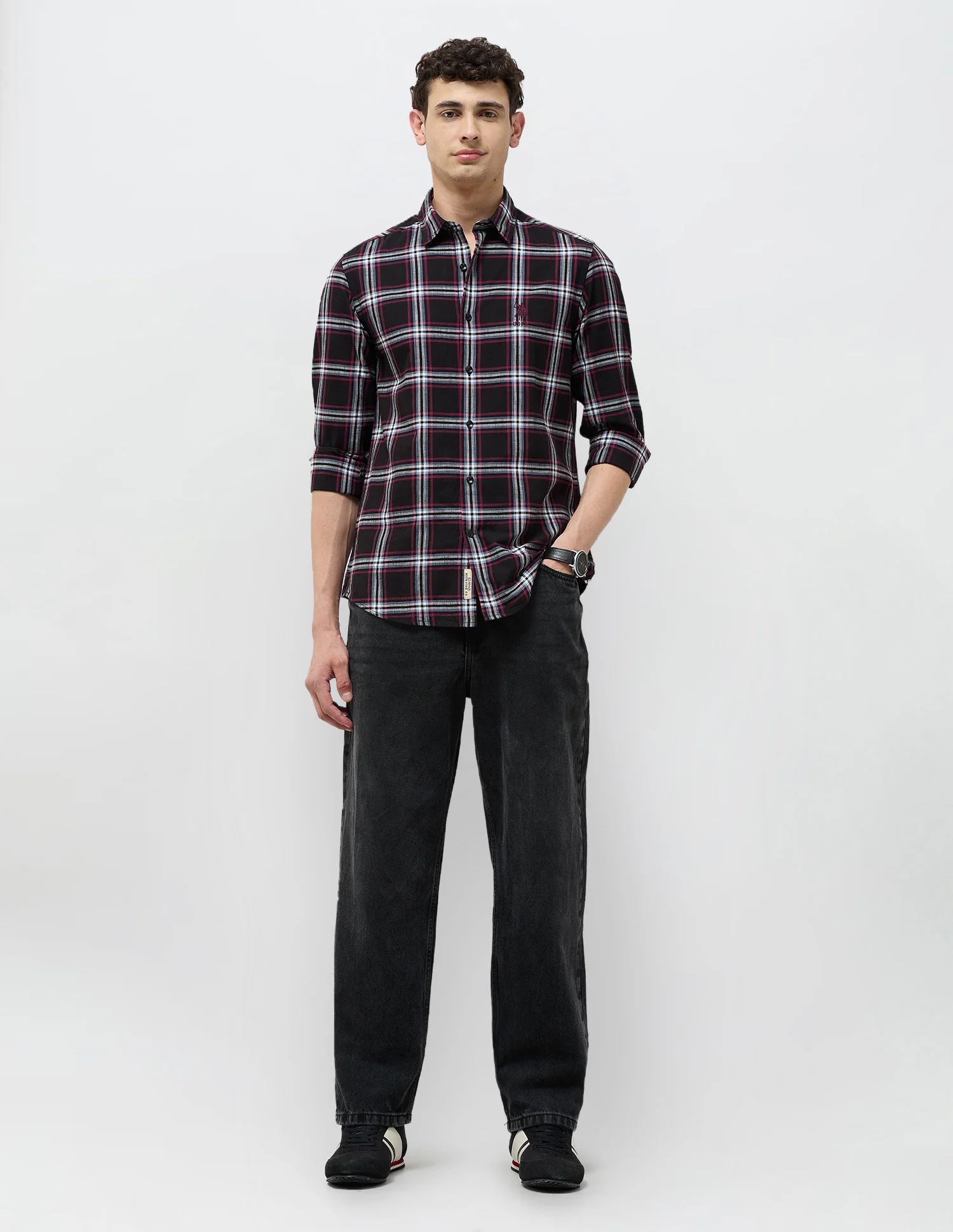 Grid Tattersall Checked Regular Fit Shirt - Image 3