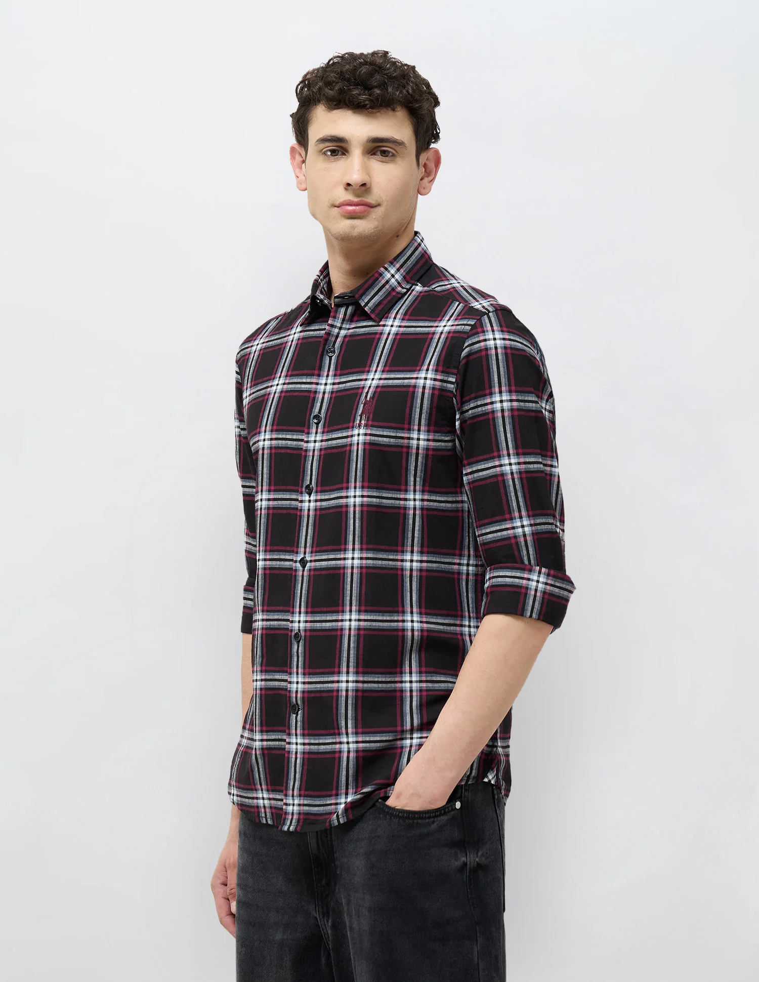 Grid Tattersall Checked Regular Fit Shirt - Image 4