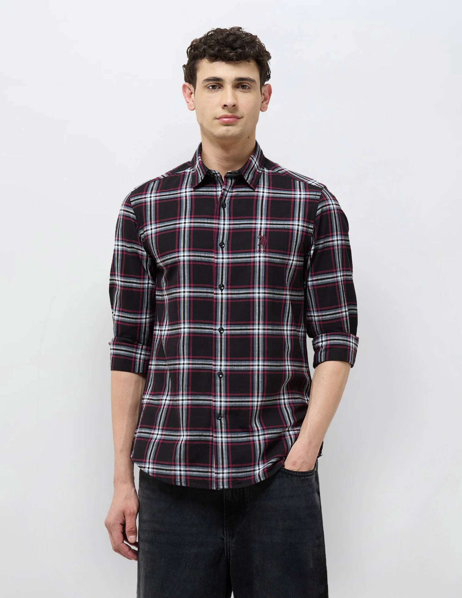 Grid Tattersall Checked Regular Fit Shirt - Image 6
