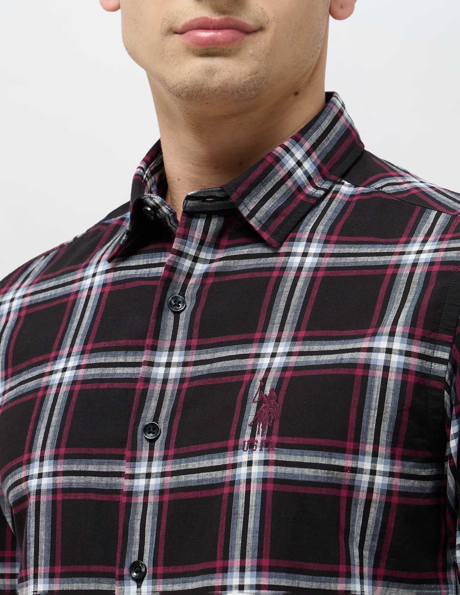 Grid Tattersall Checked Regular Fit Shirt - Image 7